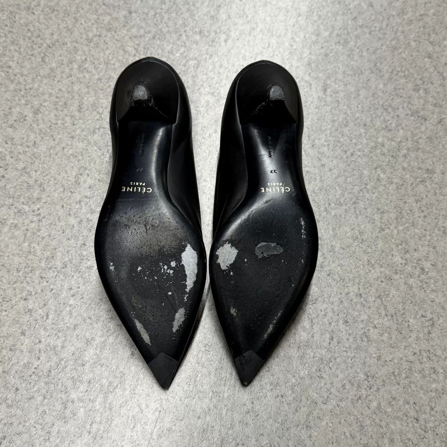 Celine Celine Black Sheepskin Witch Shoes Size US 6 / IT 36 - 9 Thumbnail