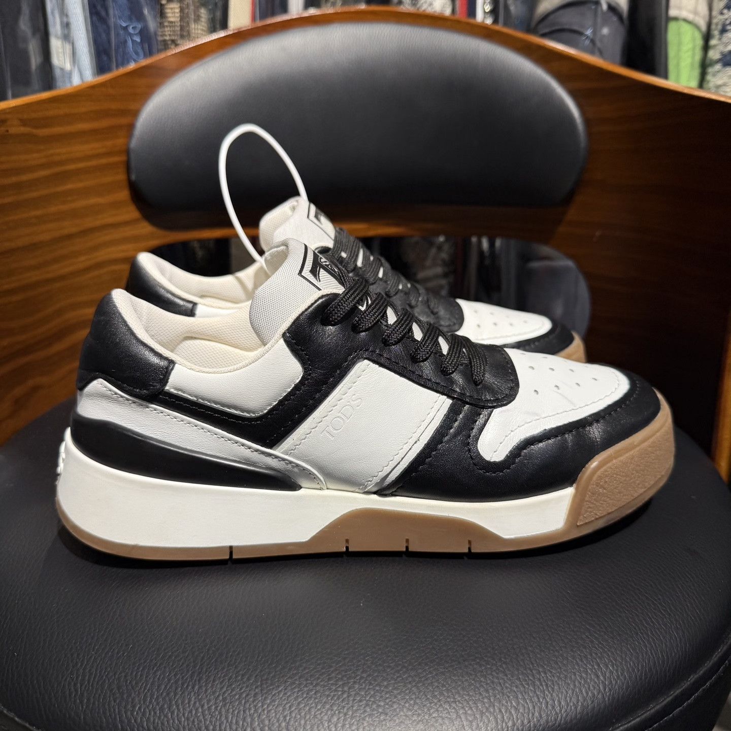 Tod's Tod's Black White Panda Cookie Shoes Size US 6 / IT 36 - 4 Thumbnail