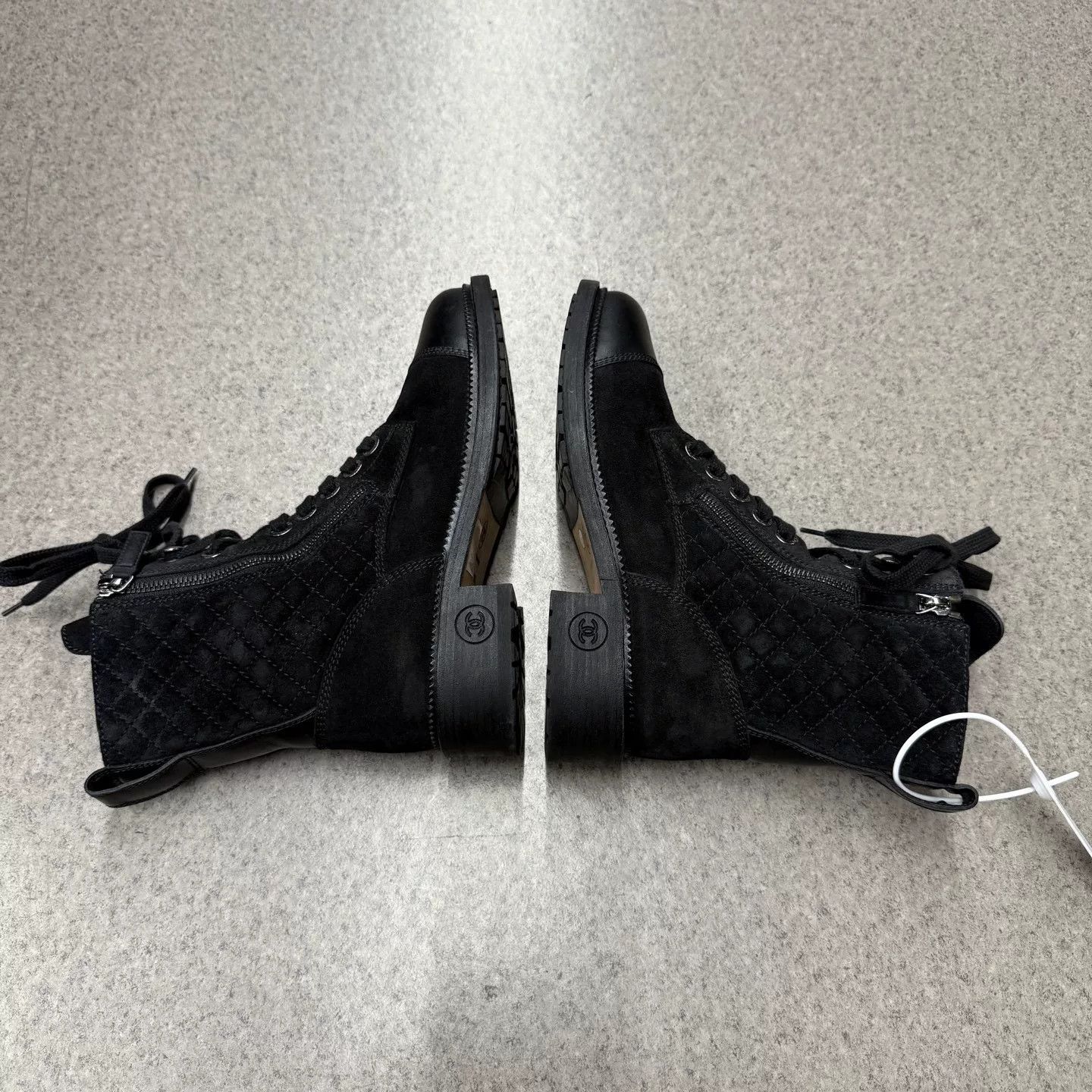 Chanel Chanel Calfskin Black Short Boots Size US 6.5 / IT 36.5 - 7 Thumbnail