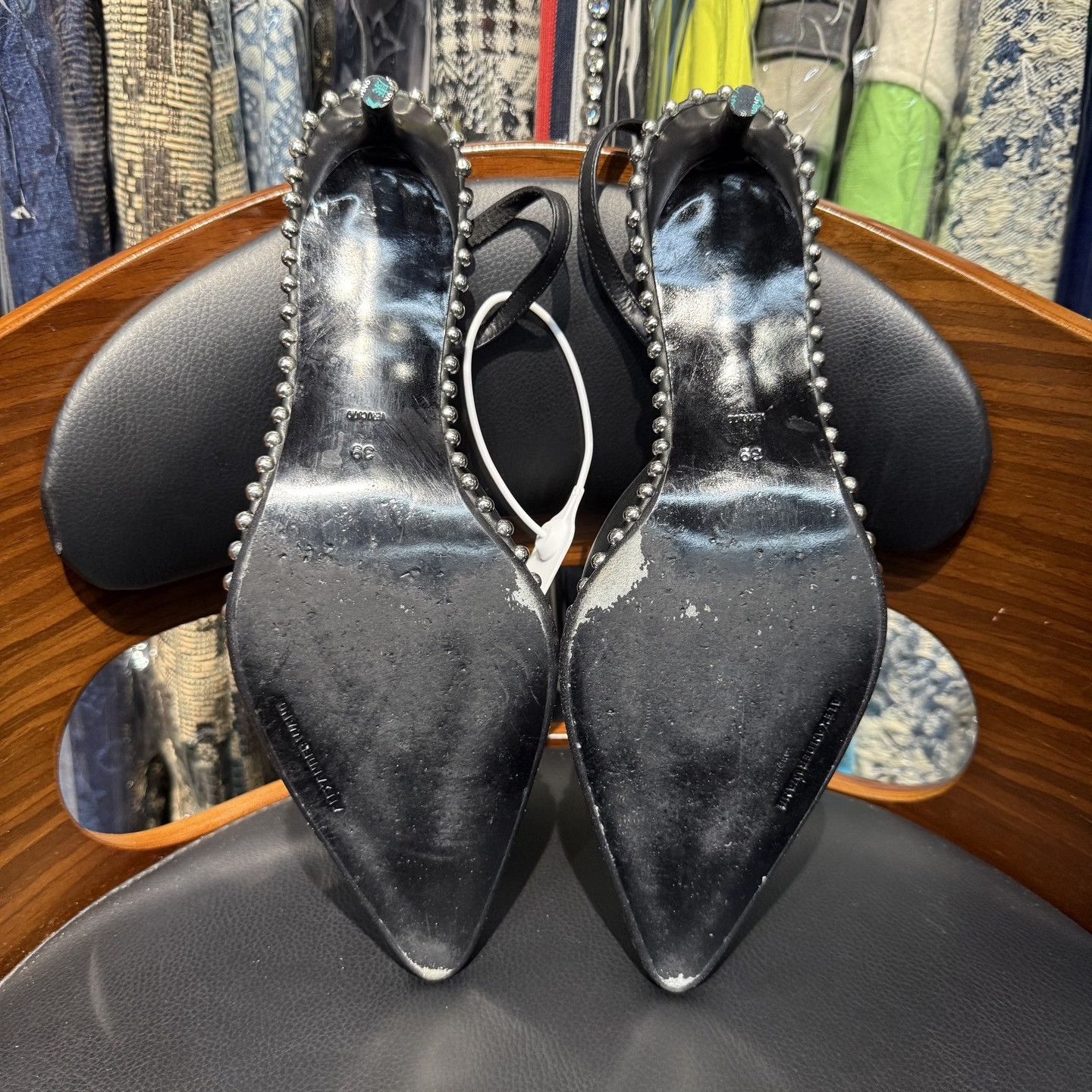 Alexander Wang Alexander Wang Beaded Black High Heels Size US 8 / IT 38 - 8 Thumbnail