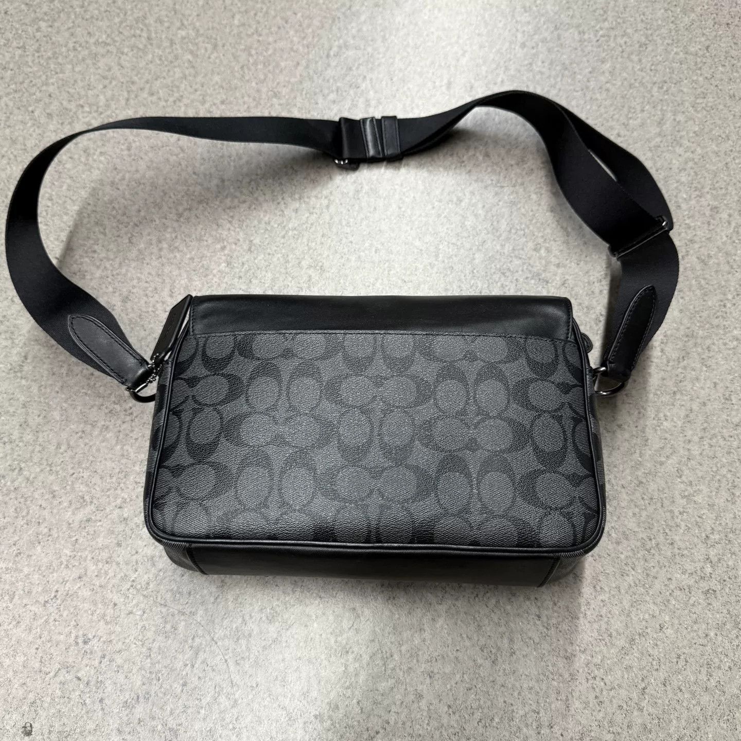 Coach Coach Track Monogram Black Messenger Bag Size ONE SIZE - 2 Thumbnail