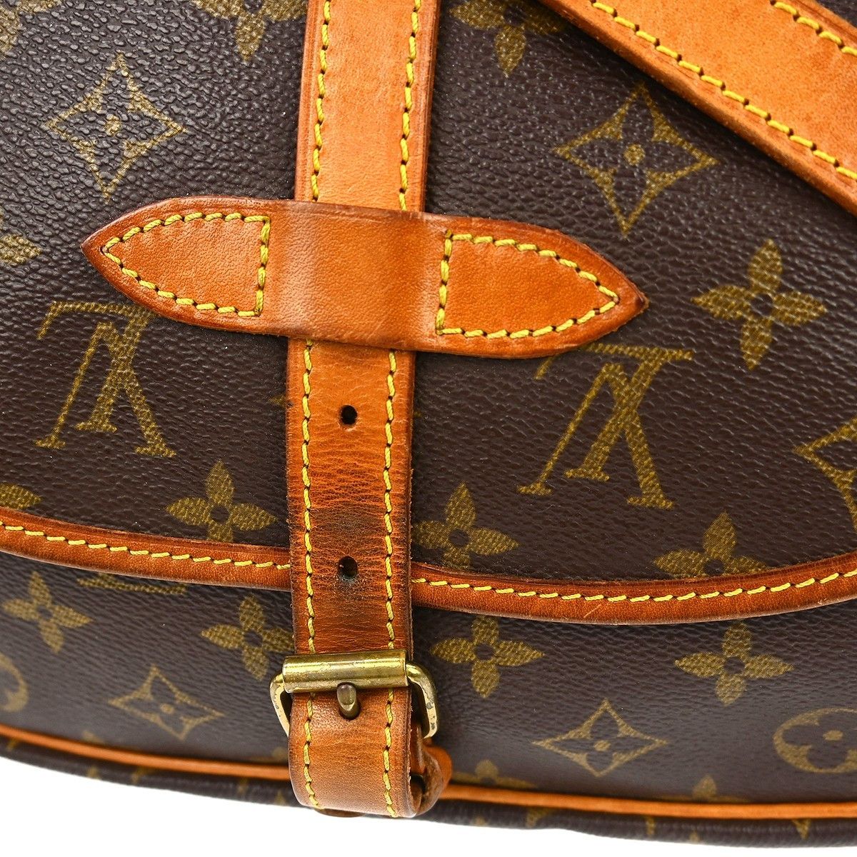 Louis Vuitton Louis Vuitton Saumur Handbag Monogram Canvas Size ONE SIZE - 3 Thumbnail