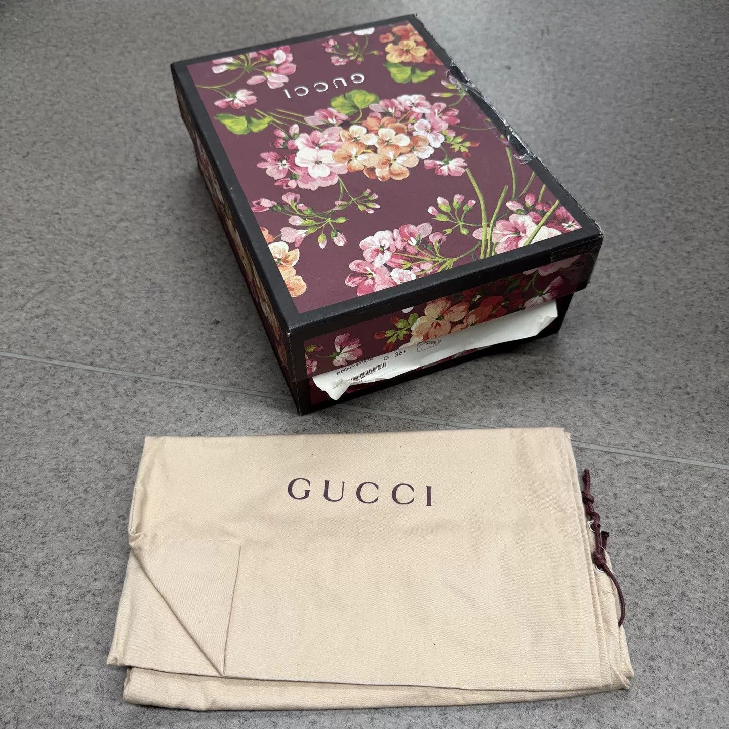 Gucci Gucci Classic Floral Red High-Top Sneakers Size US 5 / IT 35 - 9 Thumbnail