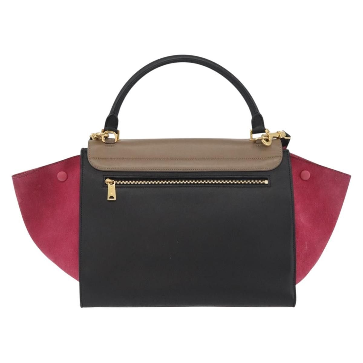 Celine Celine Trapeze Bag Leather with Suede Size ONE SIZE - 2 Thumbnail