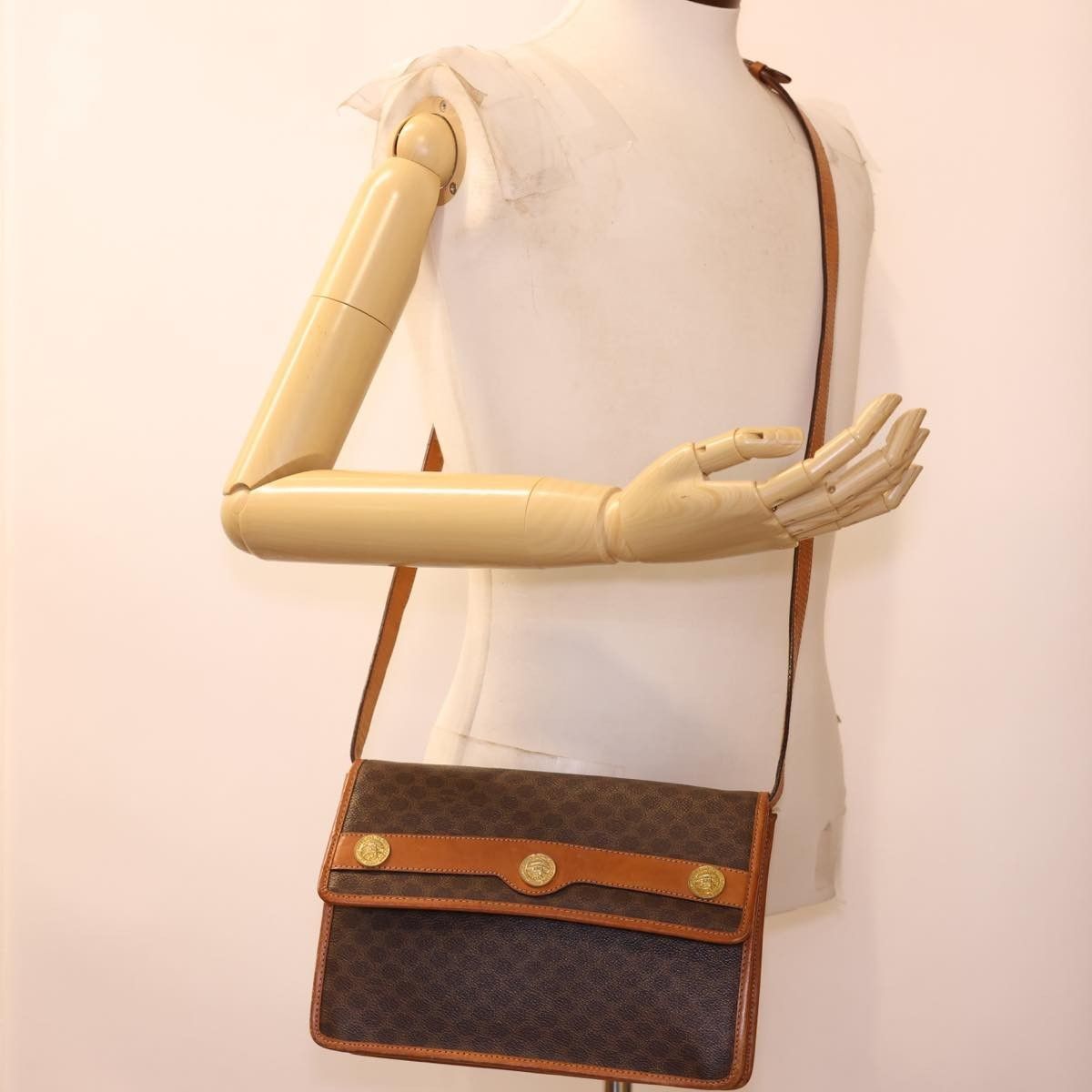 Celine Celine Vintage Macadam Canvas and Leather Size ONE SIZE - 13 Thumbnail