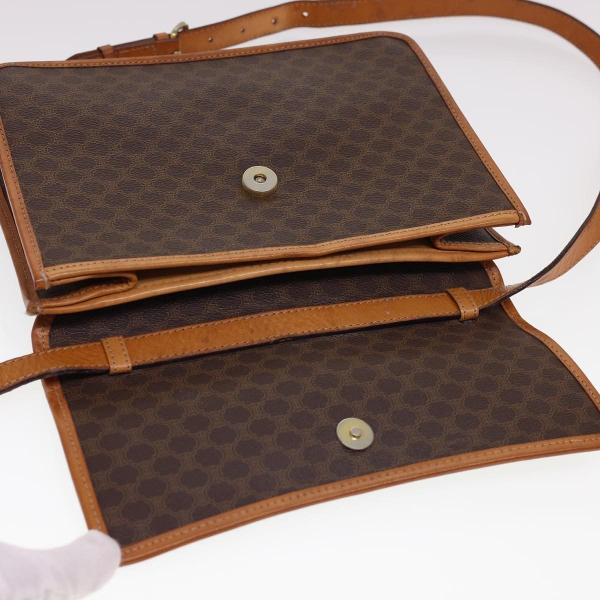 Celine Celine Vintage Macadam Canvas and Leather Size ONE SIZE - 17 Thumbnail