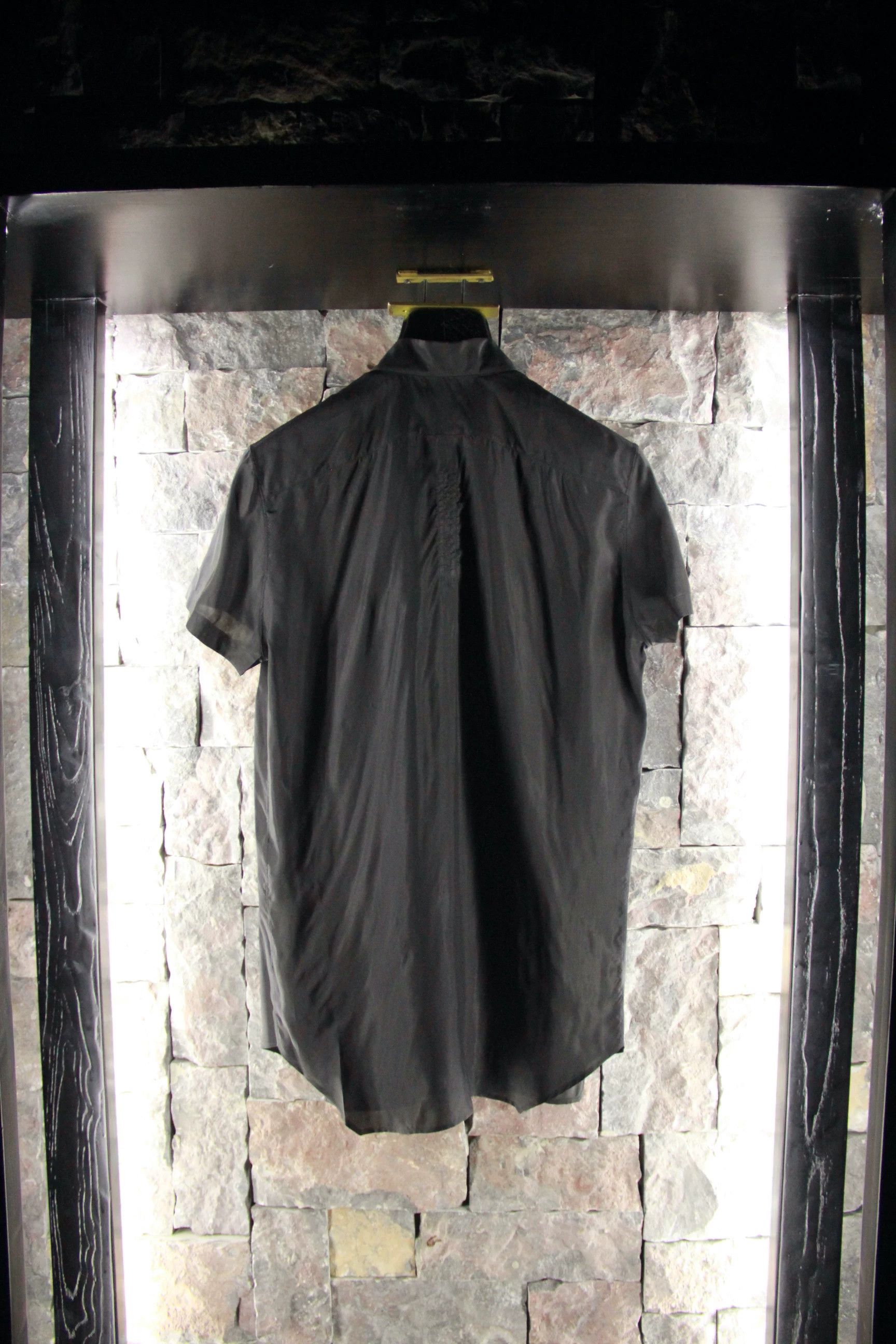 Rick Owens Rick Owens Black Button Ups Men m Size US M / EU 48-50 / 2 - 2 Thumbnail
