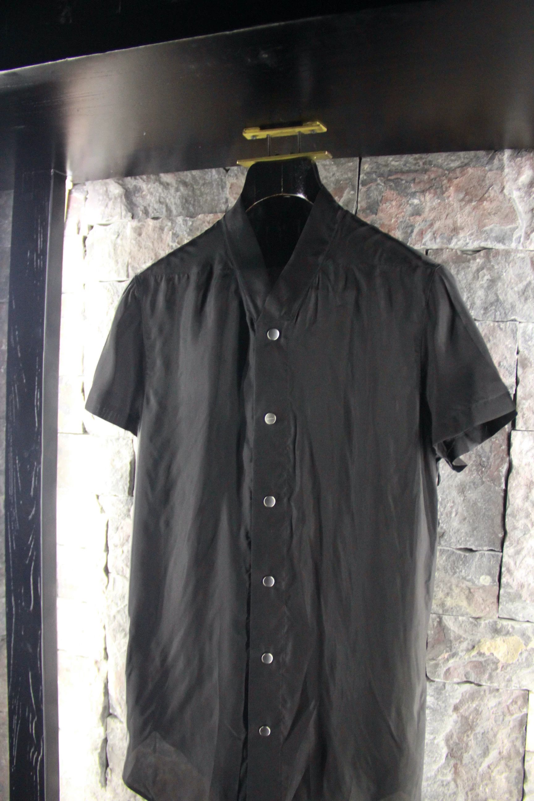 Rick Owens Rick Owens Black Button Ups Men m Size US M / EU 48-50 / 2 - 5 Thumbnail