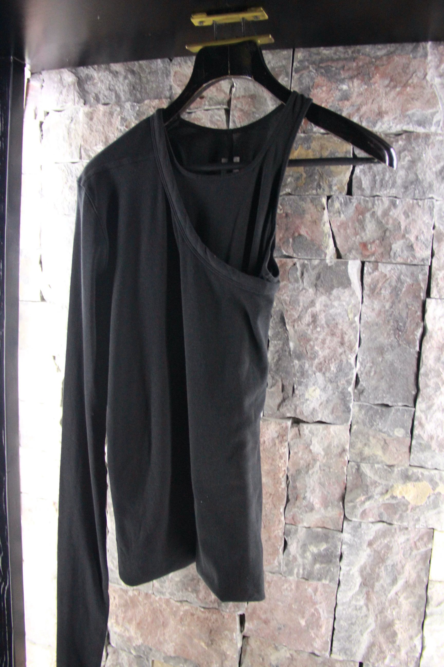Rick Owens Rick Owens Black Short Sleeve Shirts Men m Size US M / EU 48-50 / 2 - 2 Thumbnail