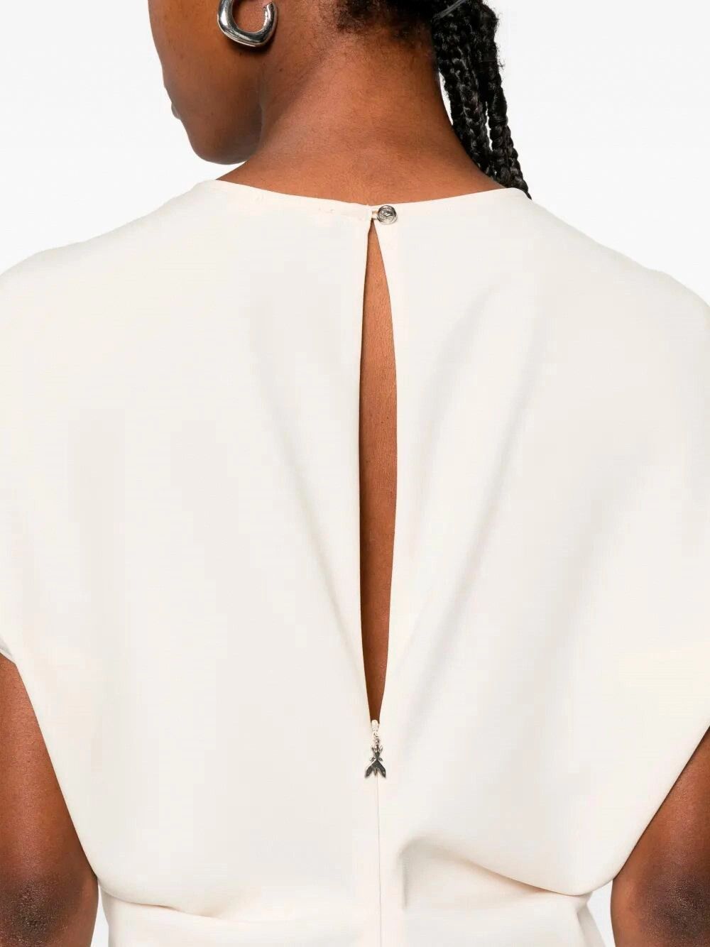 Patrizia Pepe Fluid Midi Dress In Twill Size L / US 10 / IT 46 - 4 Thumbnail