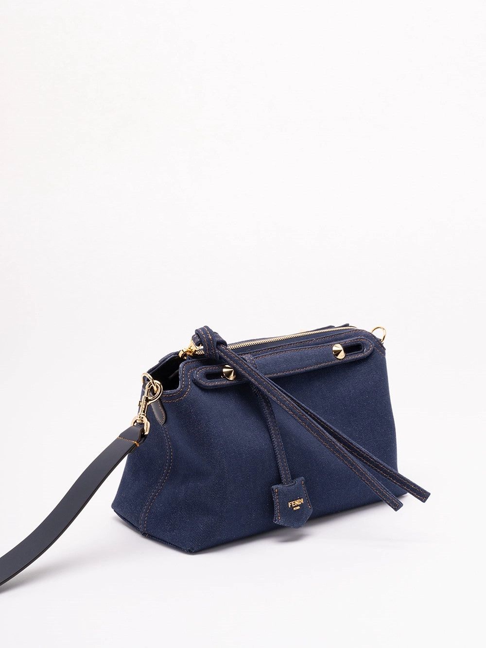 Fendi `By The Way` Denim Boston Bag Size ONE SIZE - 3 Thumbnail
