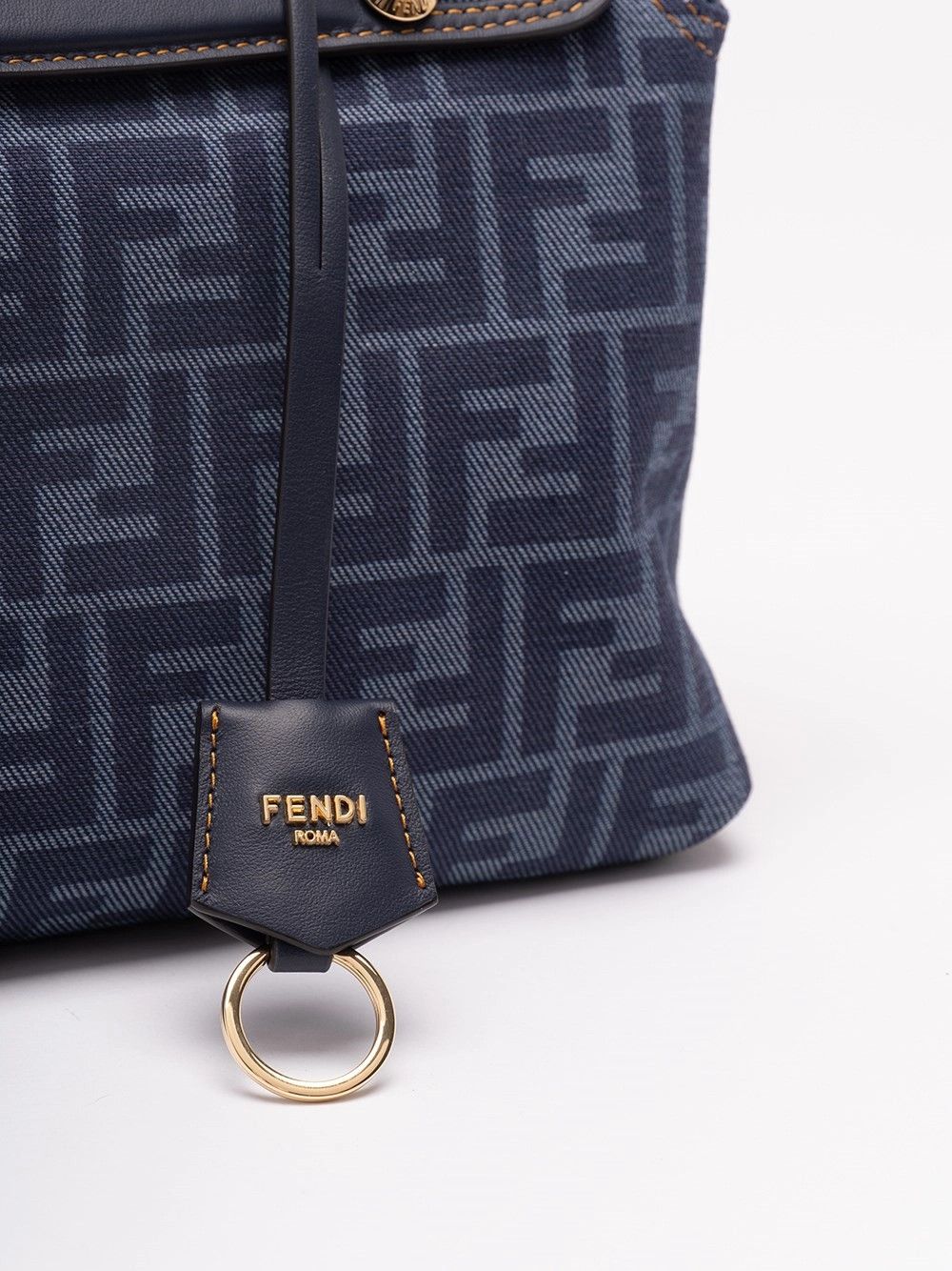 Fendi `By The Way` Denim Boston Bag Size ONE SIZE - 6 Thumbnail