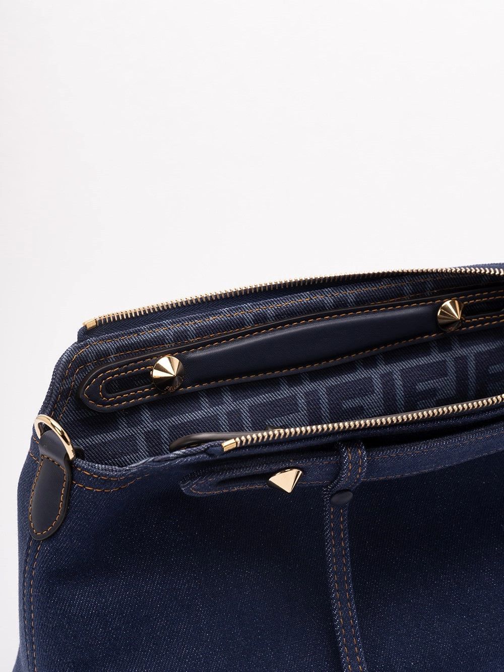 Fendi `By The Way` Denim Boston Bag Size ONE SIZE - 5 Thumbnail