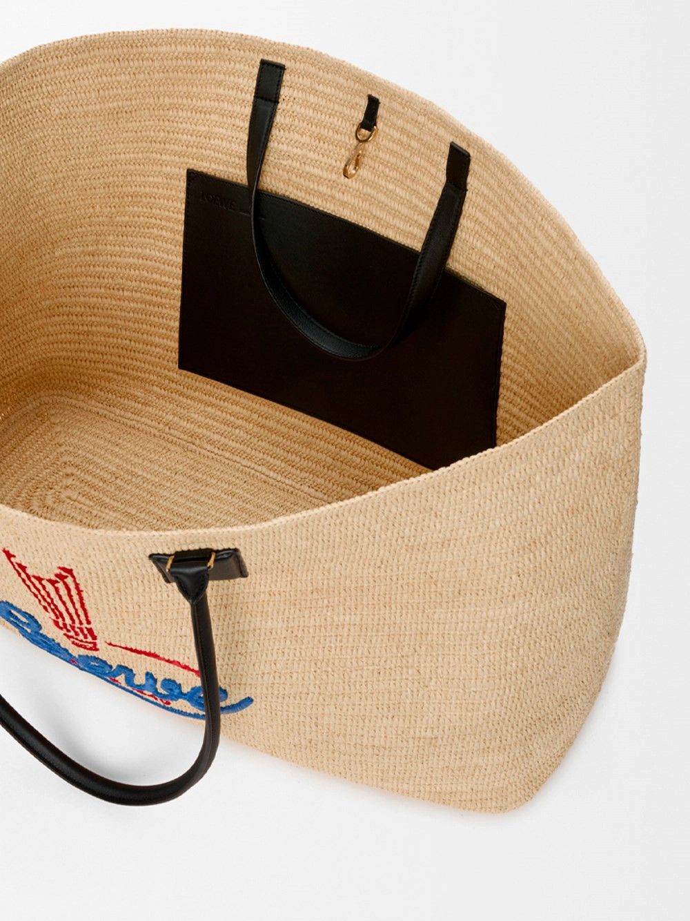 Loewe `Verano` Extra Large Raffia Tote Size ONE SIZE - 6 Thumbnail