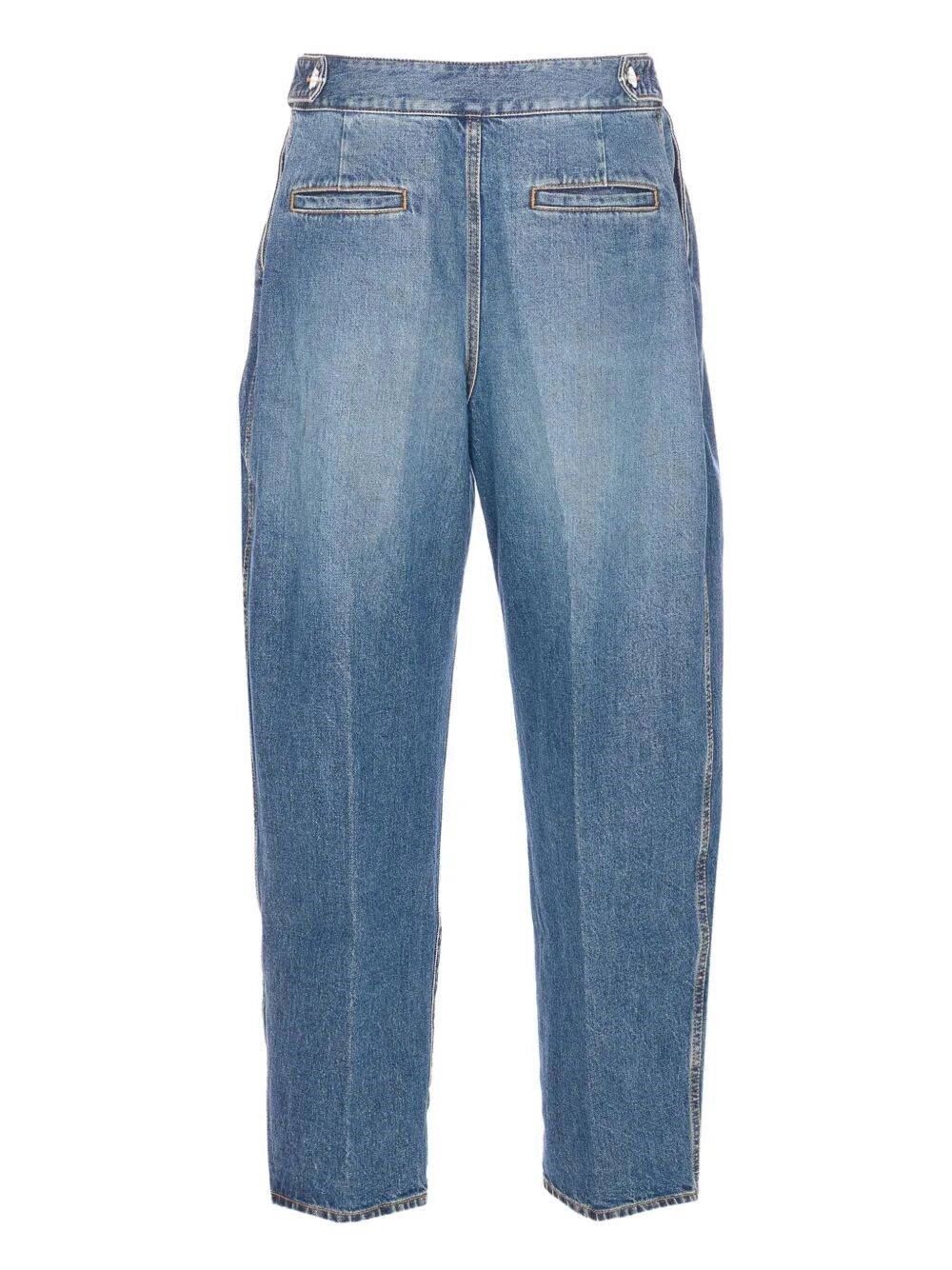 Alaia Pleated Denim Pants Size 28" / US 6 / IT 42 - 2 Thumbnail