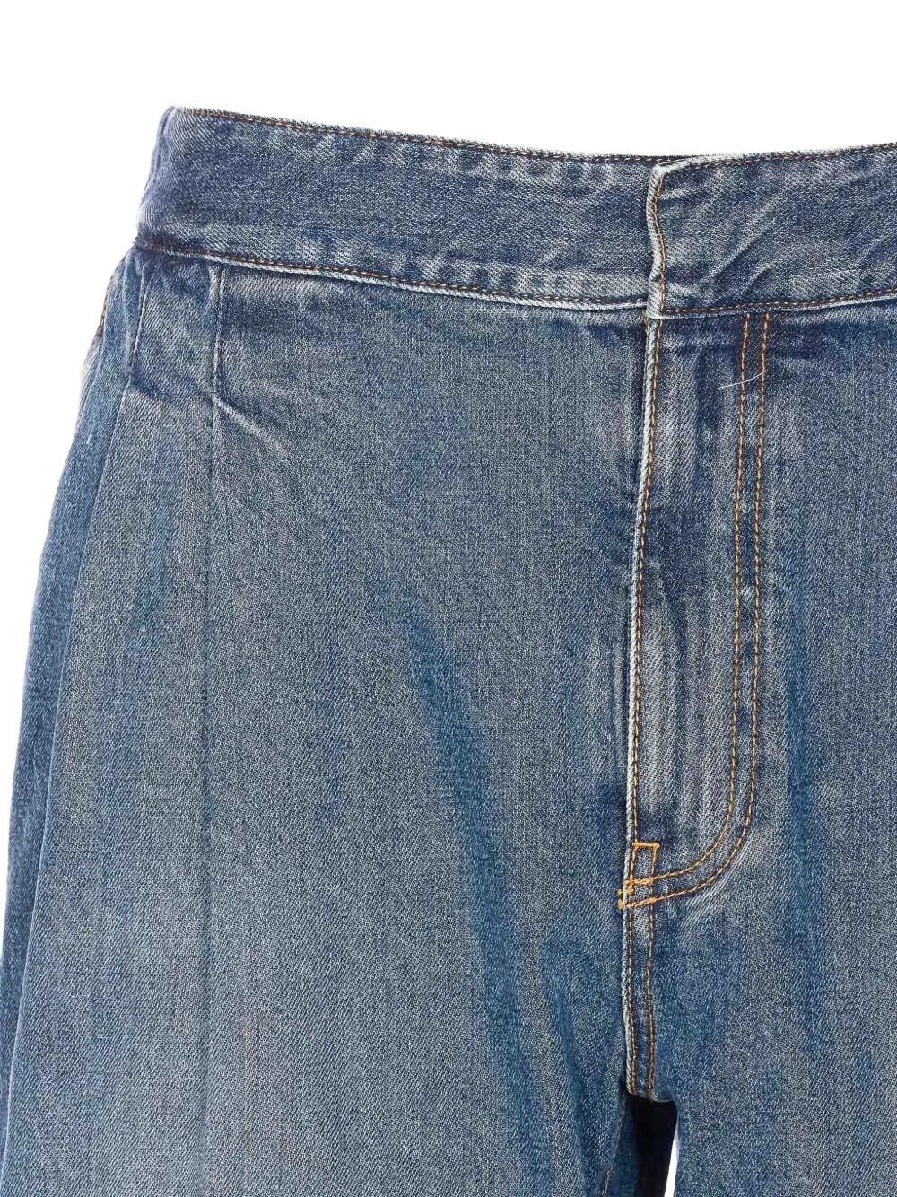 Alaia Pleated Denim Pants Size 28" / US 6 / IT 42 - 4 Thumbnail