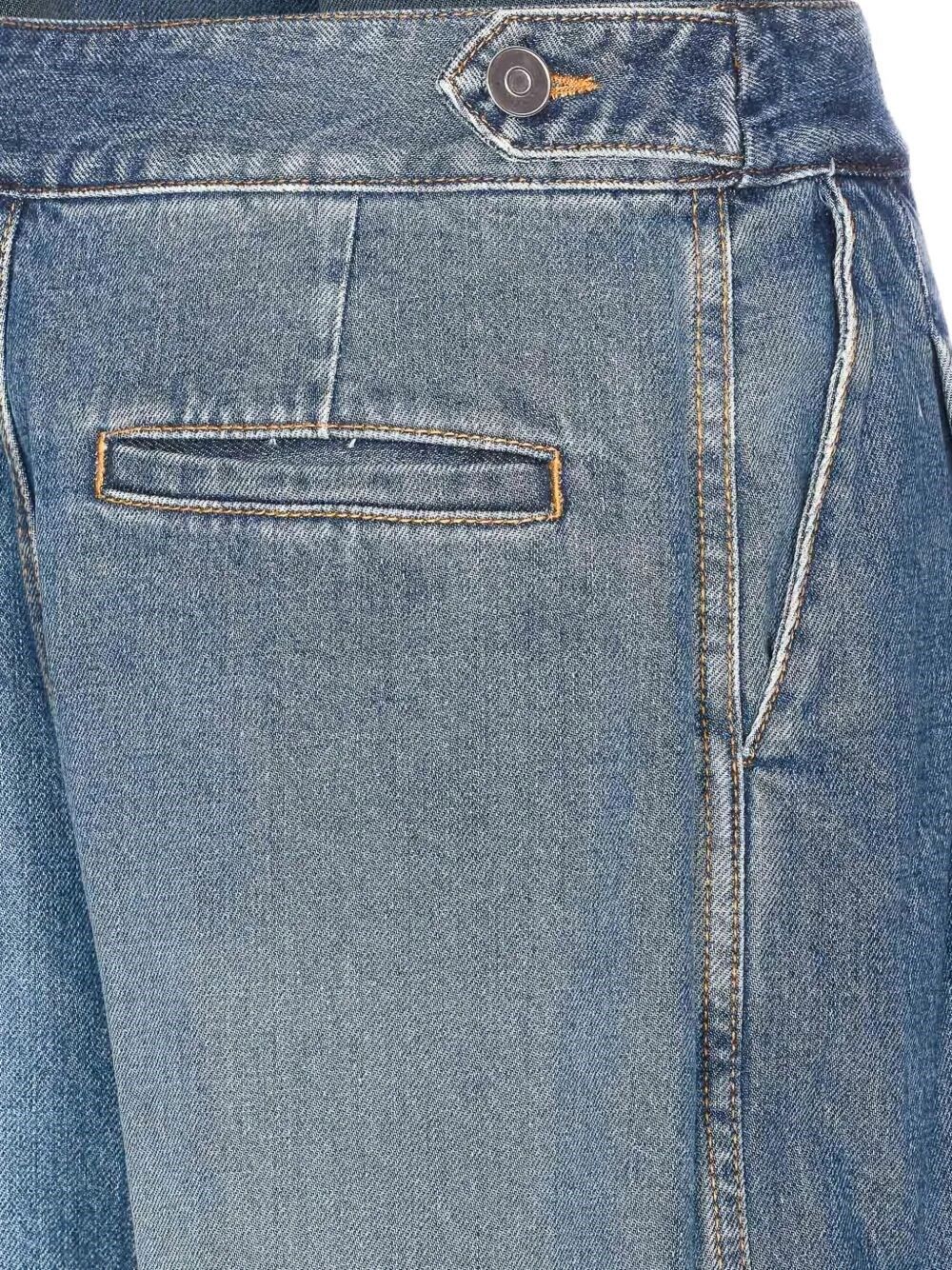 Alaia Pleated Denim Pants Size 28" / US 6 / IT 42 - 3 Thumbnail