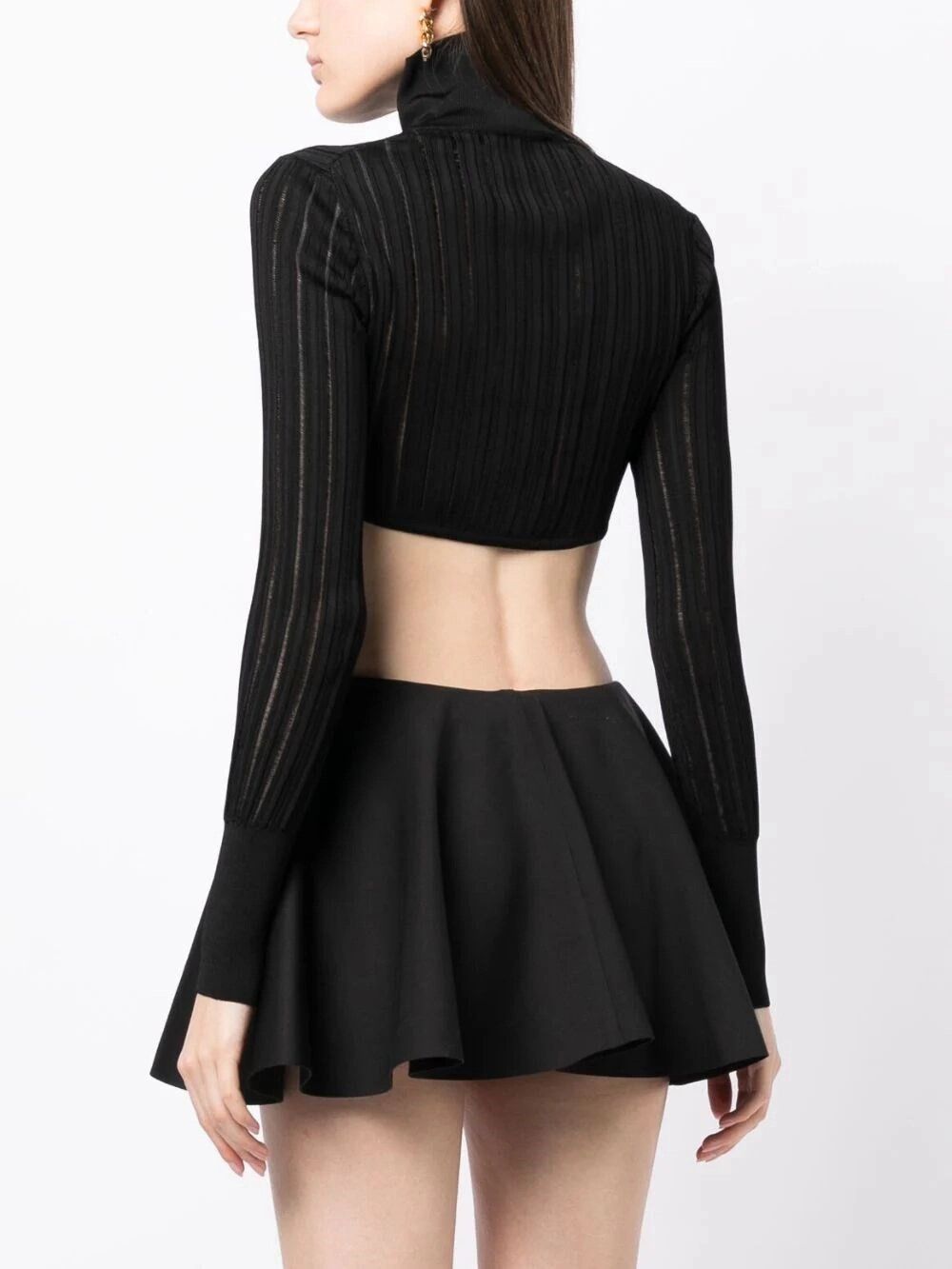 Alaia `Crinoline` Cardigan Size L / US 10 / IT 46 - 5 Thumbnail