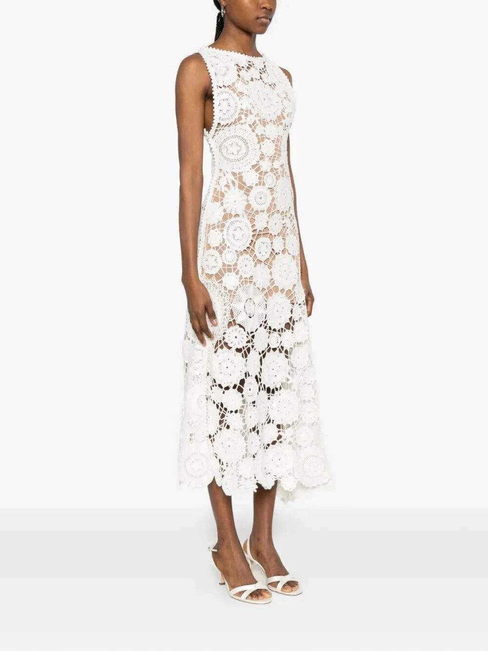 Self-Portrait Crochet Maxi Dress Size XS / US 0-2 / IT 36-38 - 6 Thumbnail
