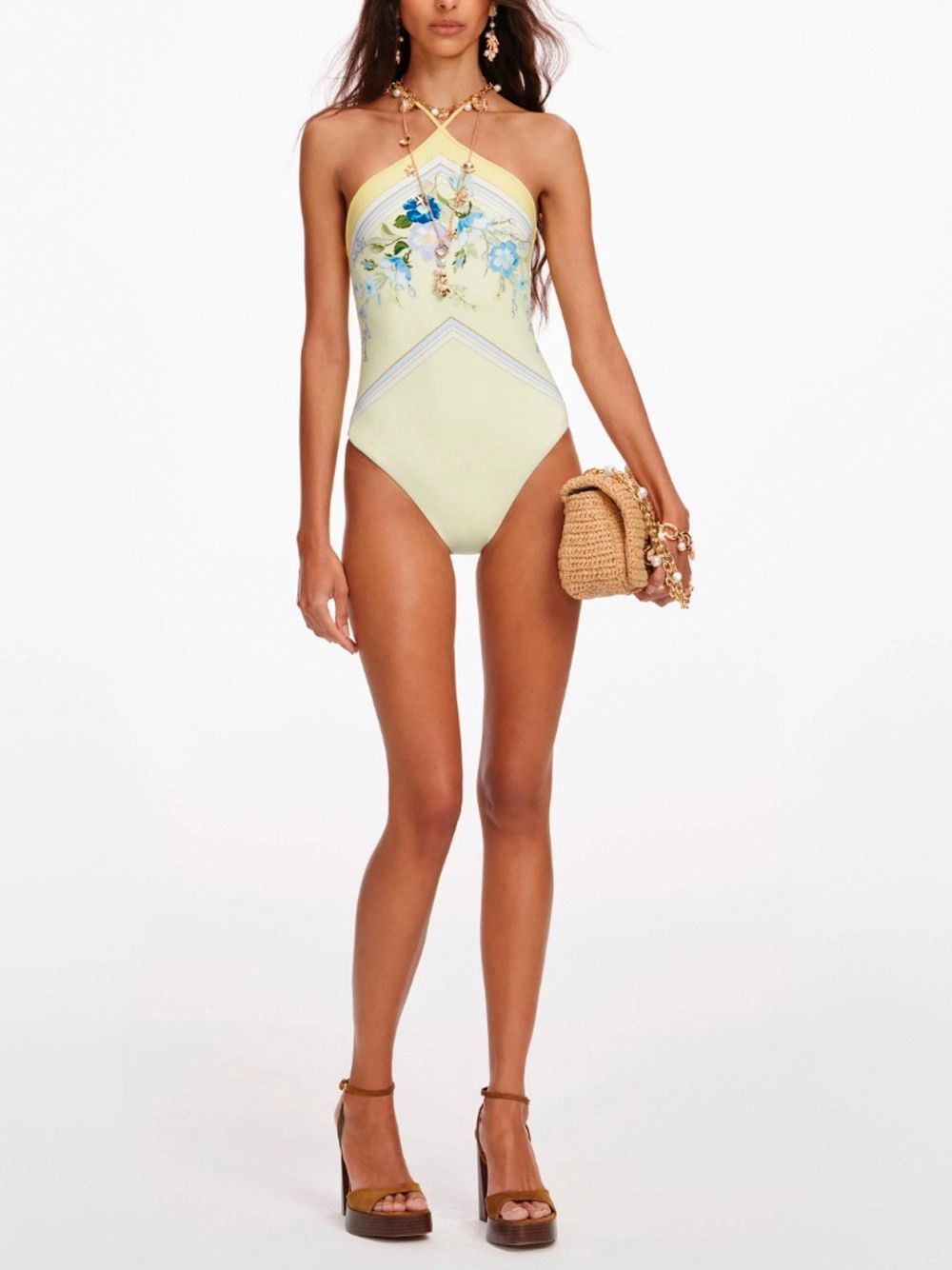 Self-Portrait Floral Swimsuit Size M / US 6-8 / IT 42-44 - 2 Thumbnail