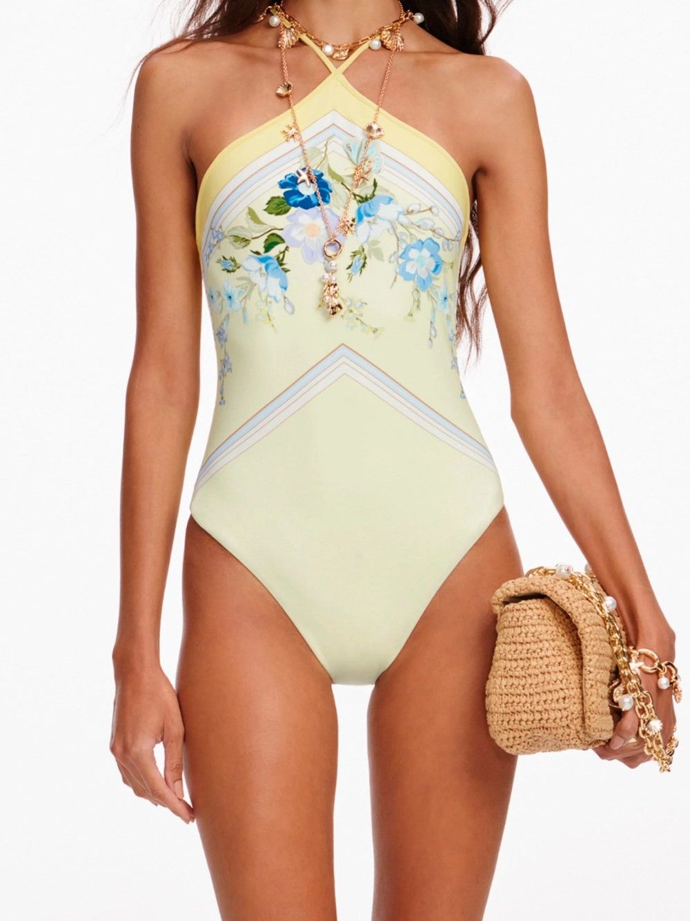 Self-Portrait Floral Swimsuit Size M / US 6-8 / IT 42-44 - 5 Thumbnail