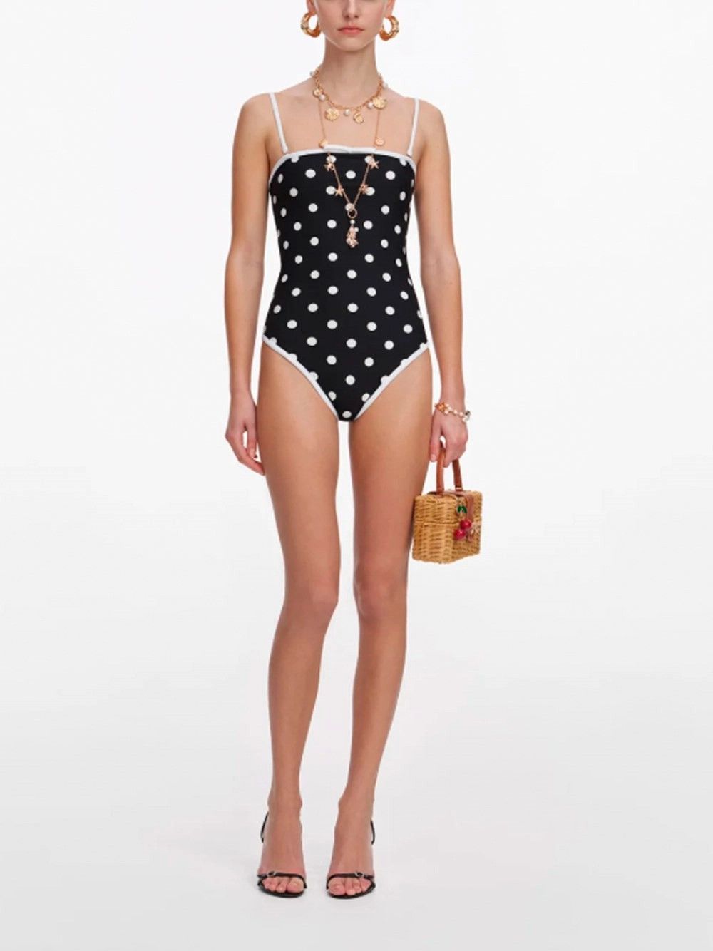 Self-Portrait Polka Dot Swimsuit Size M / US 6-8 / IT 42-44 - 4 Thumbnail