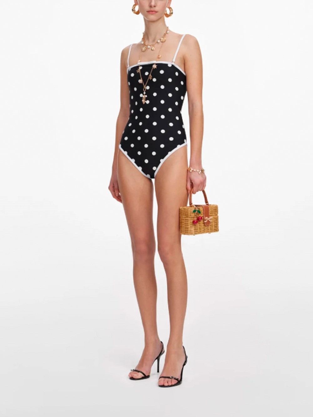 Self-Portrait Polka Dot Swimsuit Size M / US 6-8 / IT 42-44 - 5 Thumbnail