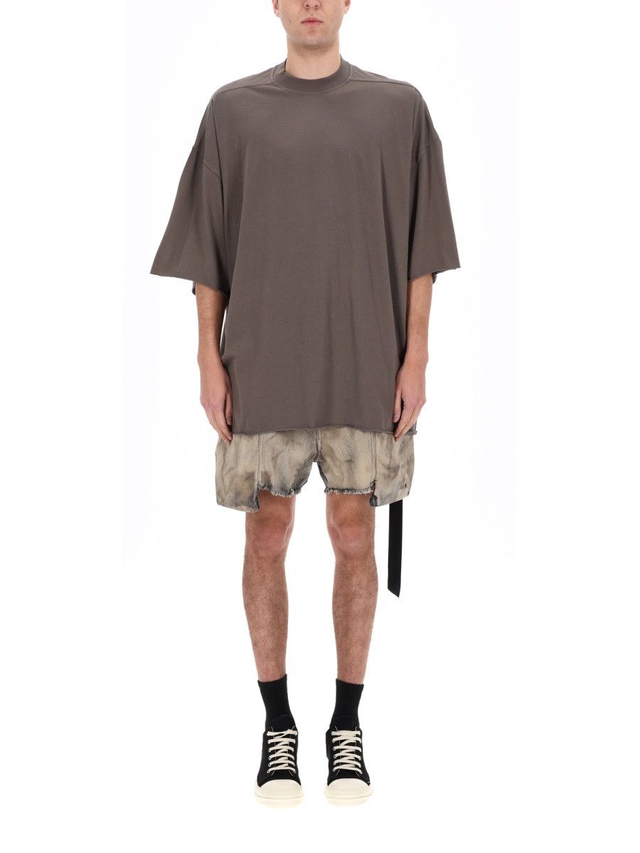 Rick Owens Drkshdw RICK OWENS DRKSHDW "TOMMY T" T-SHIRT - DOVE Size US M / EU 48-50 / 2 - 4 Thumbnail