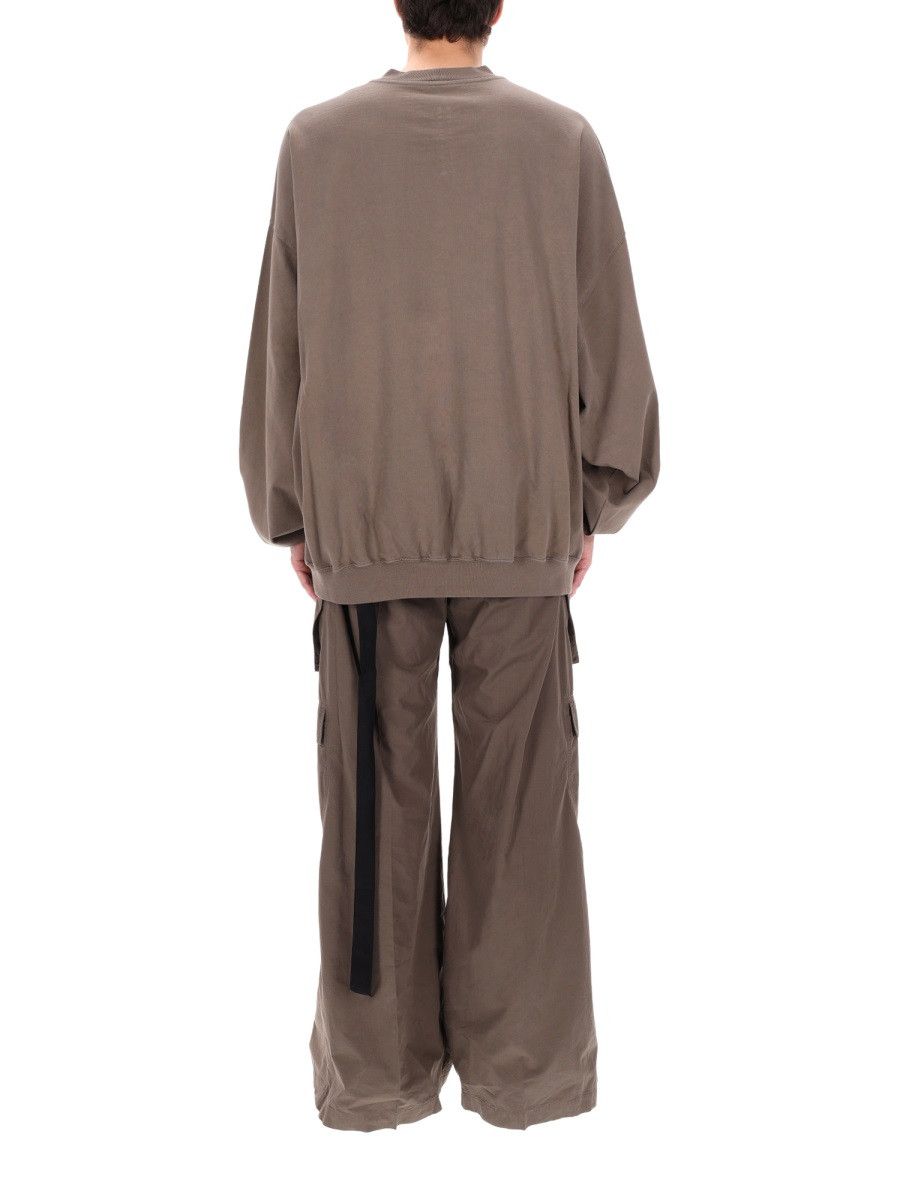 Rick Owens Drkshdw RICK OWENS DRKSHDW FELPA "HUN CREWNECK" IN COTONE - BEIGE Size US M / EU 48-50 / 2 - 4 Thumbnail
