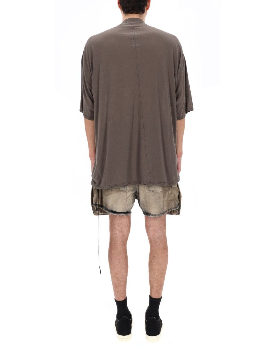 Rick Owens Drkshdw RICK OWENS DRKSHDW "TOMMY T" T-SHIRT - BROWN Size US M / EU 48-50 / 2 - 5 Thumbnail
