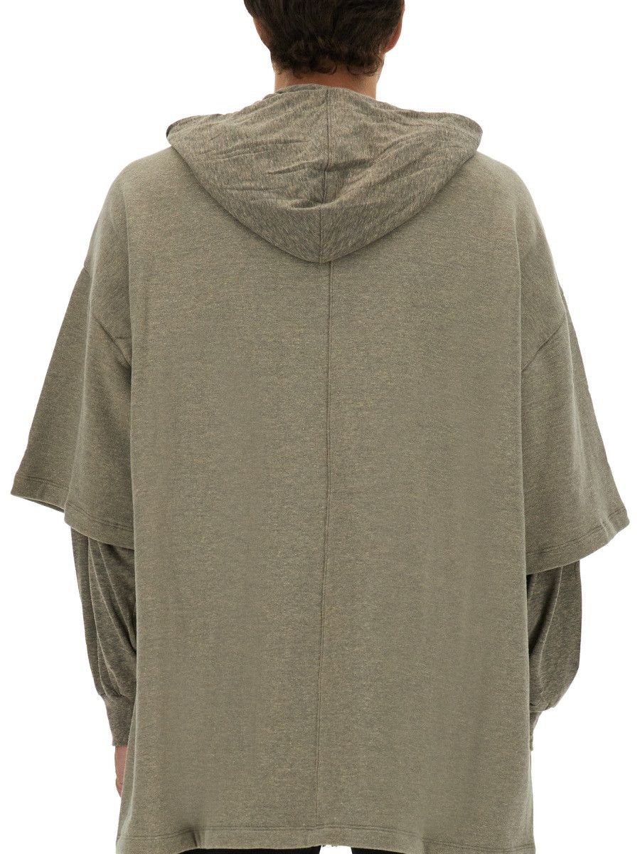 Rick Owens Drkshdw RICK OWENS DRKSHDW "TOMMY HUSTLER" HOODIE - GREY Size US M / EU 48-50 / 2 - 3 Thumbnail