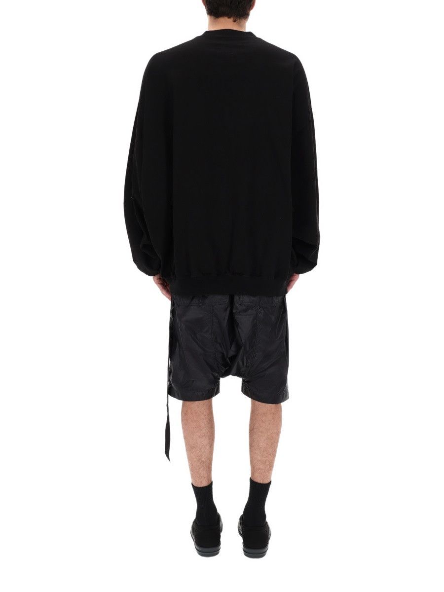 Rick Owens Drkshdw RICK OWENS DRKSHDW FELPA "HUN CREWNECK" IN COTONE - BLACK Size US M / EU 48-50 / 2 - 5 Thumbnail