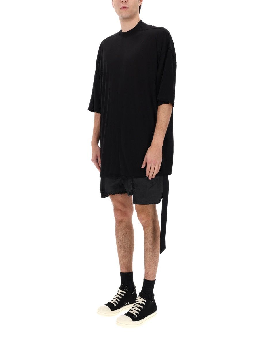 Rick Owens Drkshdw RICK OWENS DRKSHDW "TOMMY T" T-SHIRT - BLACK Size US M / EU 48-50 / 2 - 2 Thumbnail
