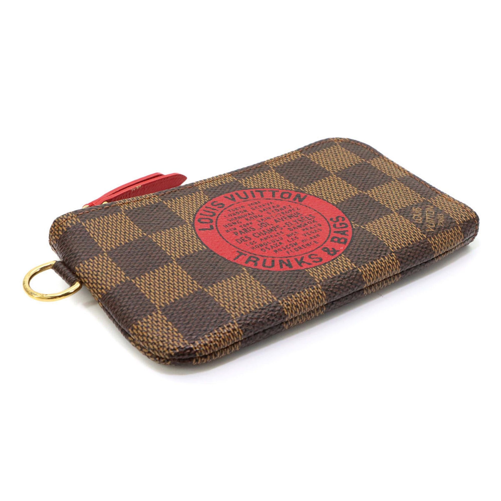 Louis Vuitton Louis Vuitton T&B Damier Pochette Cles Wallet/Coin Purse/Key Case, Ebene Brown, N61742 Size ONE SIZE - 3 Thumbnail
