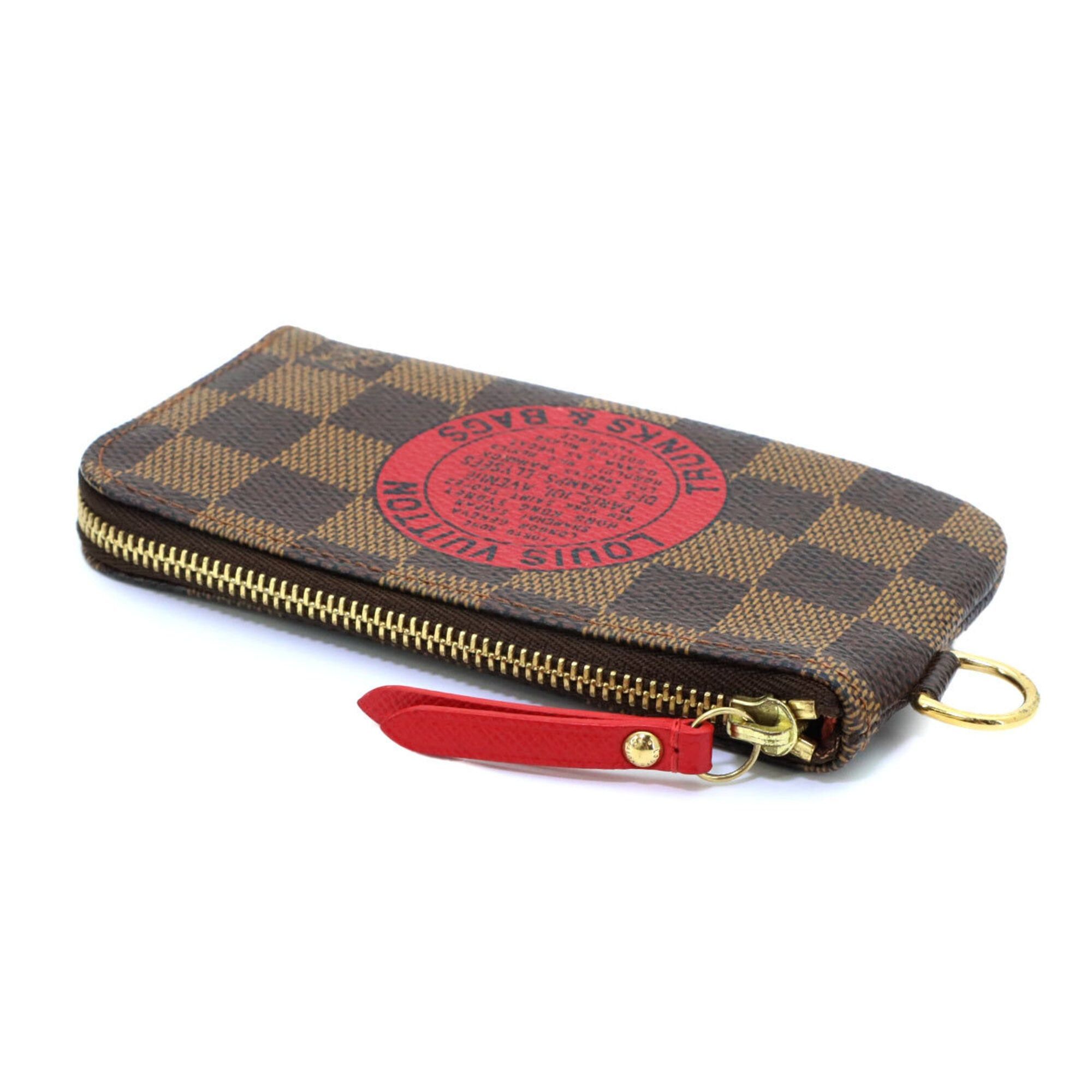 Louis Vuitton Louis Vuitton T&B Damier Pochette Cles Wallet/Coin Purse/Key Case, Ebene Brown, N61742 Size ONE SIZE - 4 Thumbnail