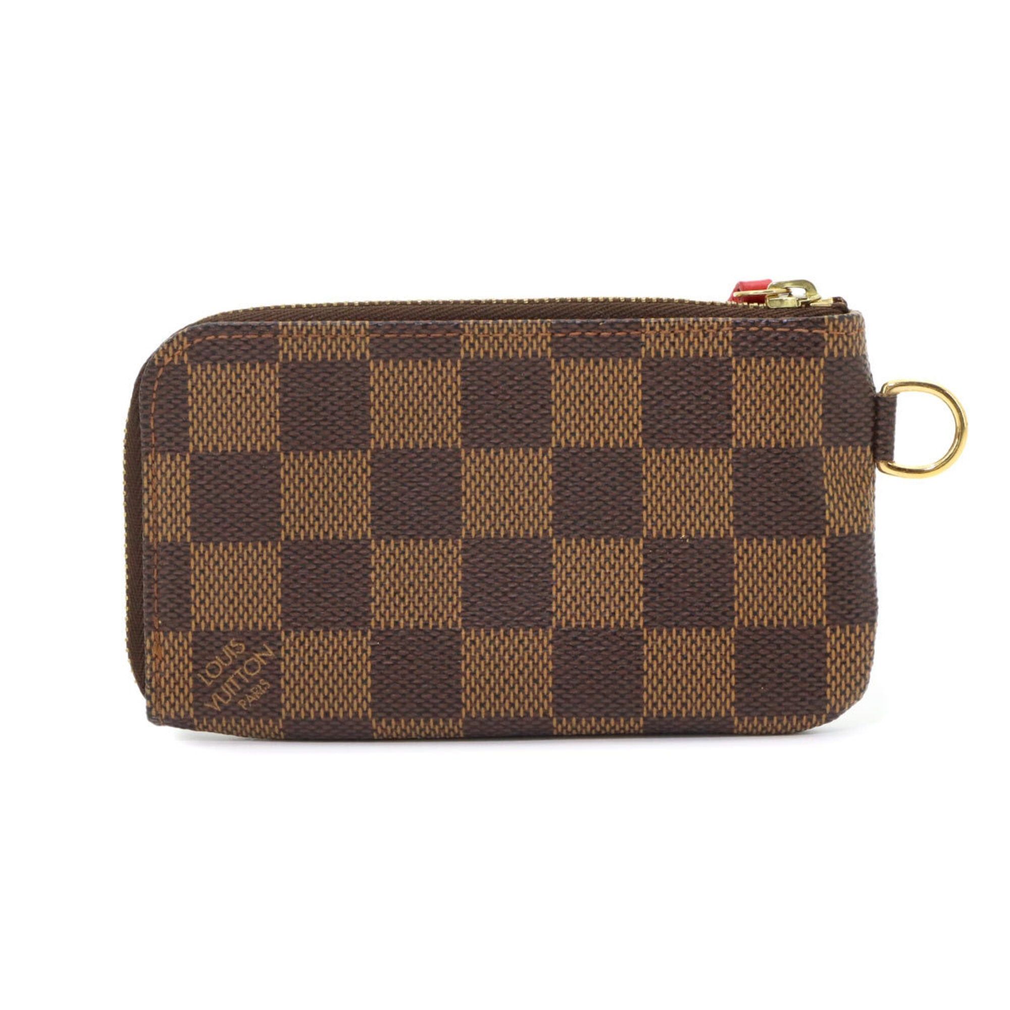 Louis Vuitton Louis Vuitton T&B Damier Pochette Cles Wallet/Coin Purse/Key Case, Ebene Brown, N61742 Size ONE SIZE - 2 Thumbnail