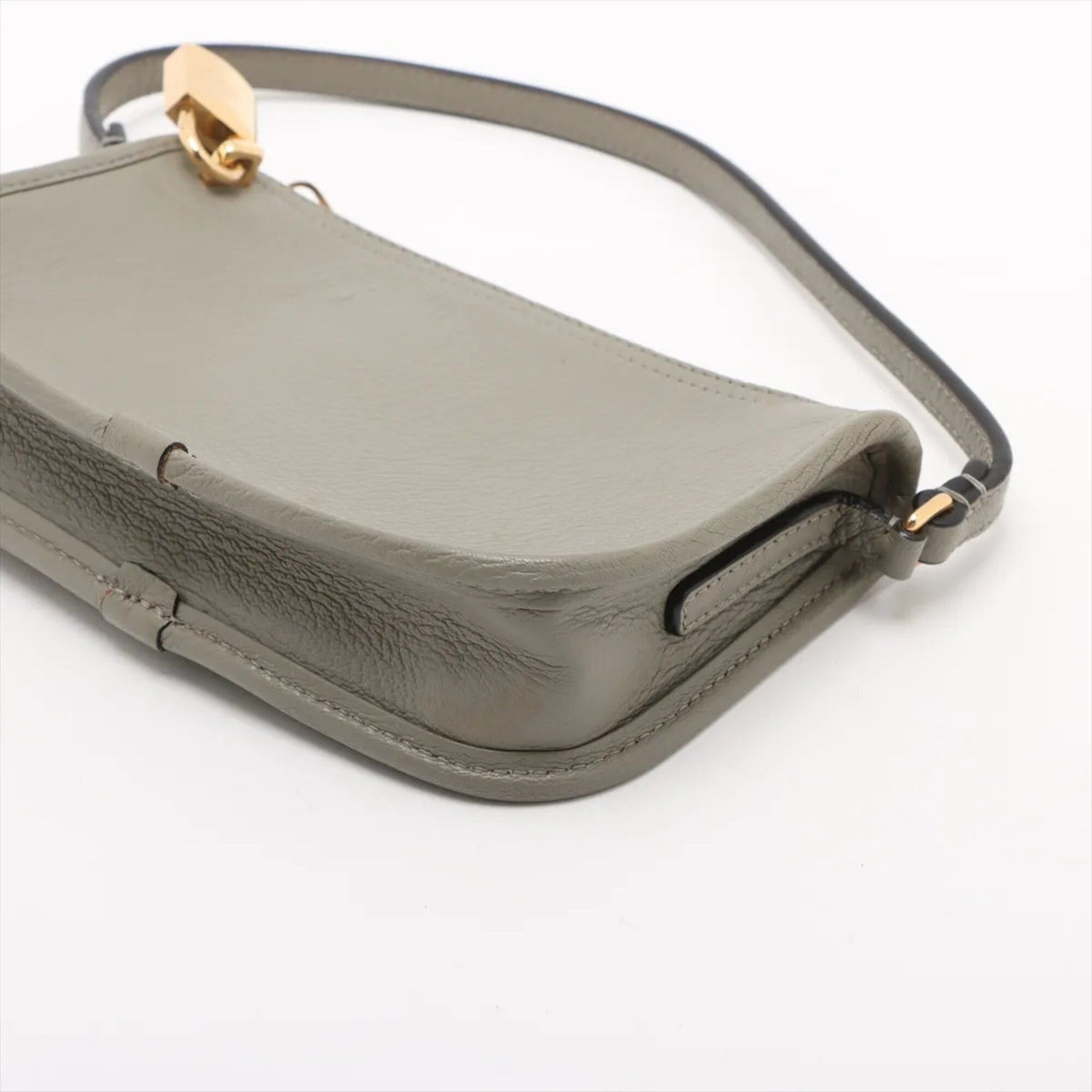 Loewe Loewe Accessory Pouch Leather Handbag Small Gray Brand Women's Size ONE SIZE - 3 Thumbnail