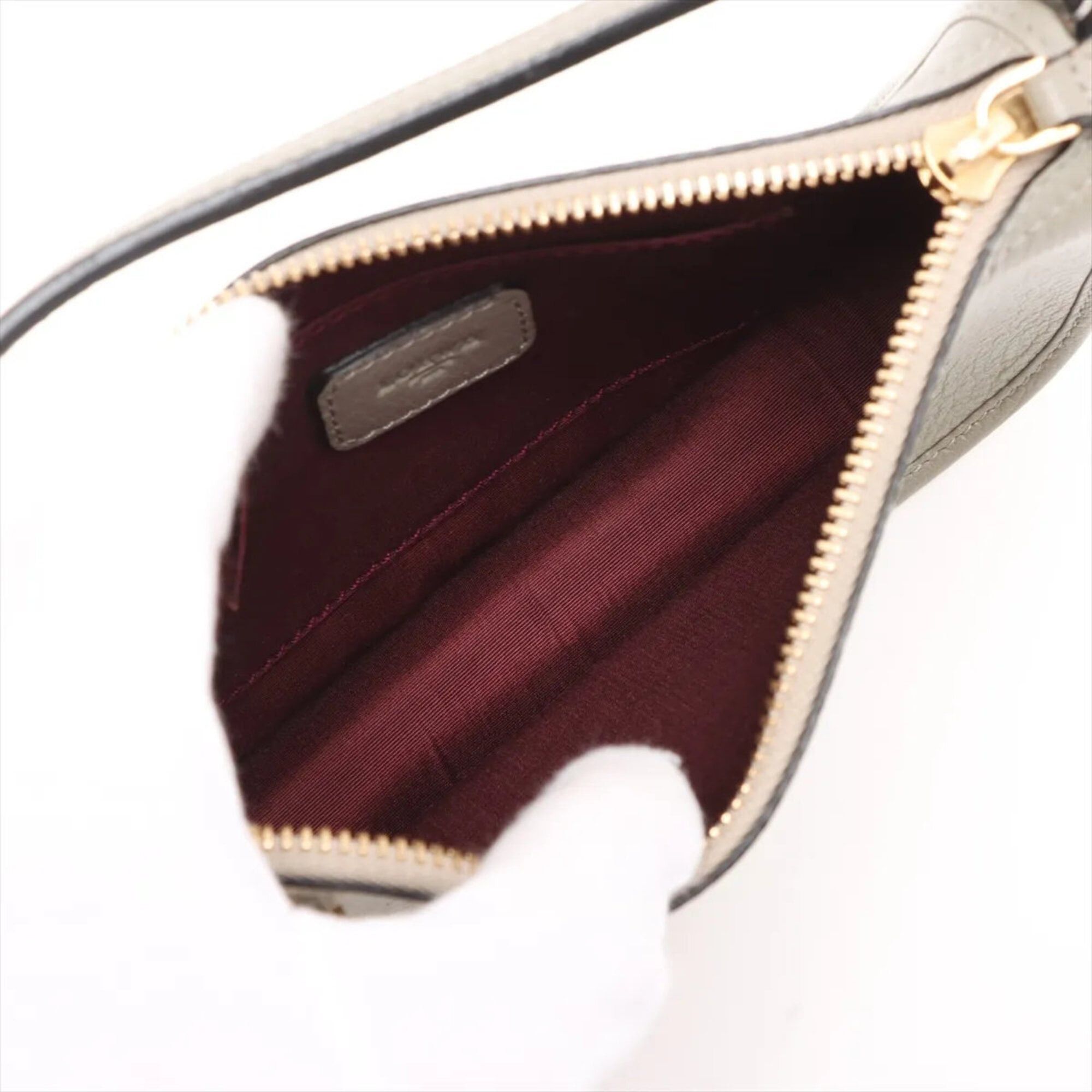 Loewe Loewe Accessory Pouch Leather Handbag Small Gray Brand Women's Size ONE SIZE - 7 Thumbnail