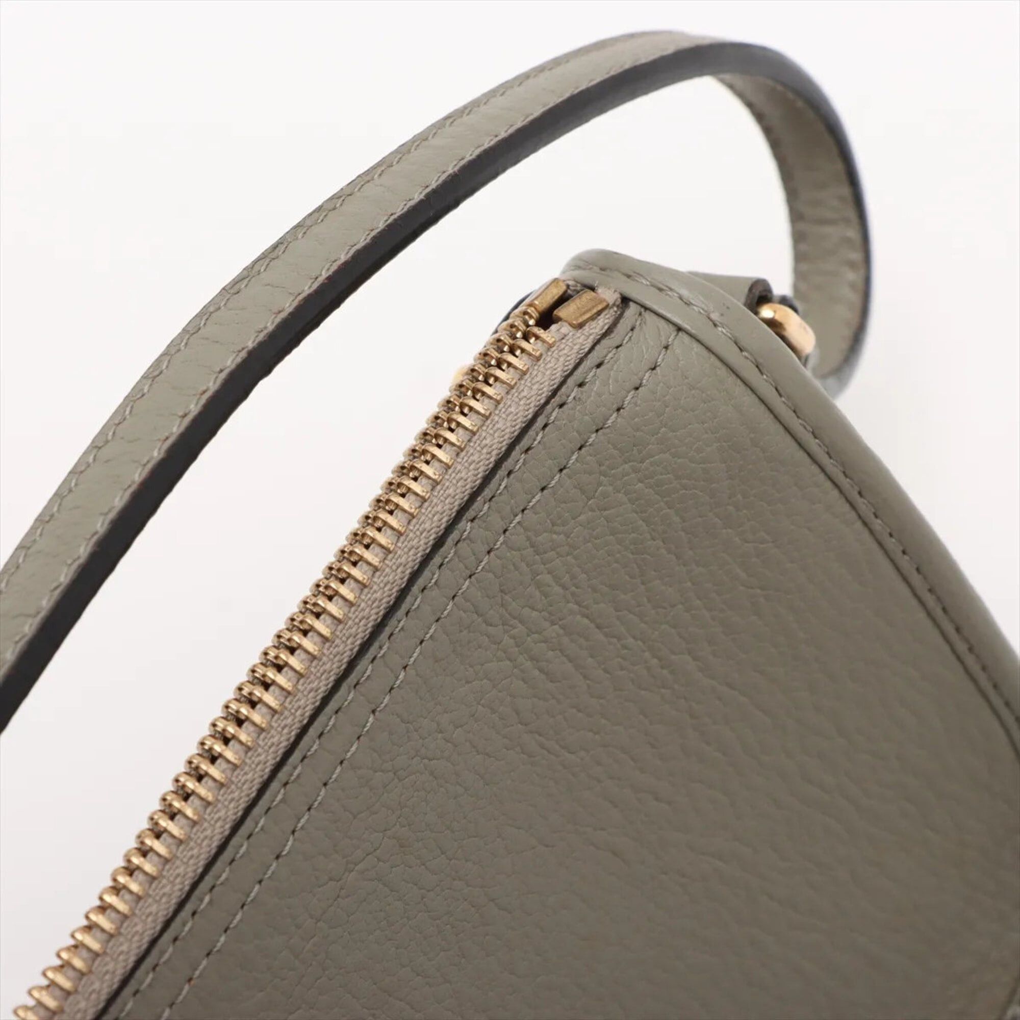 Loewe Loewe Accessory Pouch Leather Handbag Small Gray Brand Women's Size ONE SIZE - 12 Thumbnail