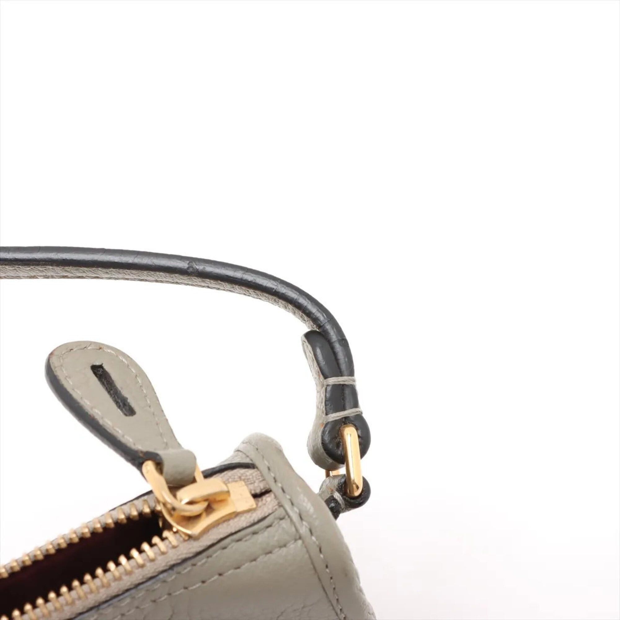 Loewe Loewe Accessory Pouch Leather Handbag Small Gray Brand Women's Size ONE SIZE - 11 Thumbnail