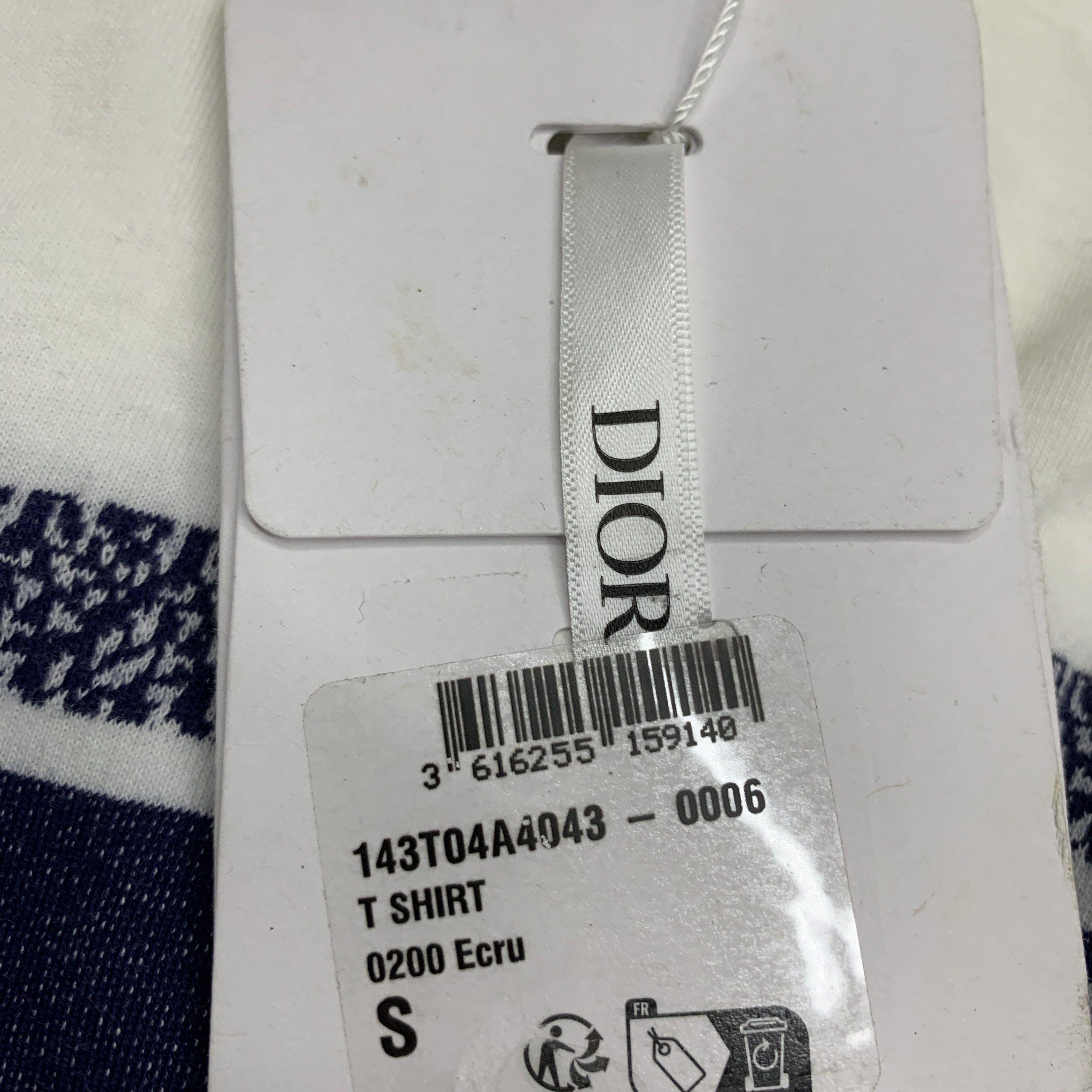 Dior Dior Striped Logo T-Shirt Size S Size S / US 4 / IT 40 - 5 Thumbnail