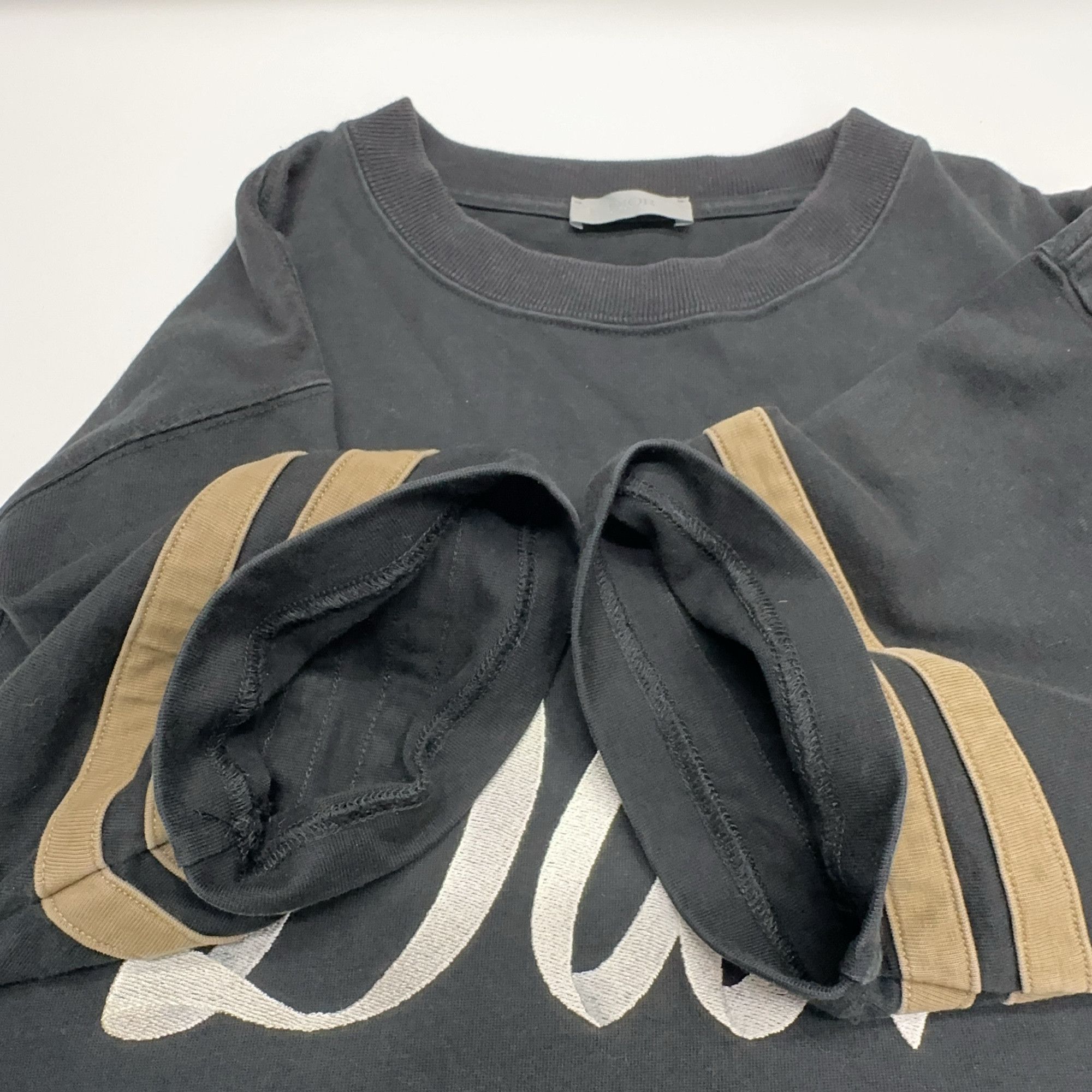 Dior Dior Logo Stripe Graphic T-Shirt Size XS Size US XS / EU 42 / 0 - 11 Thumbnail