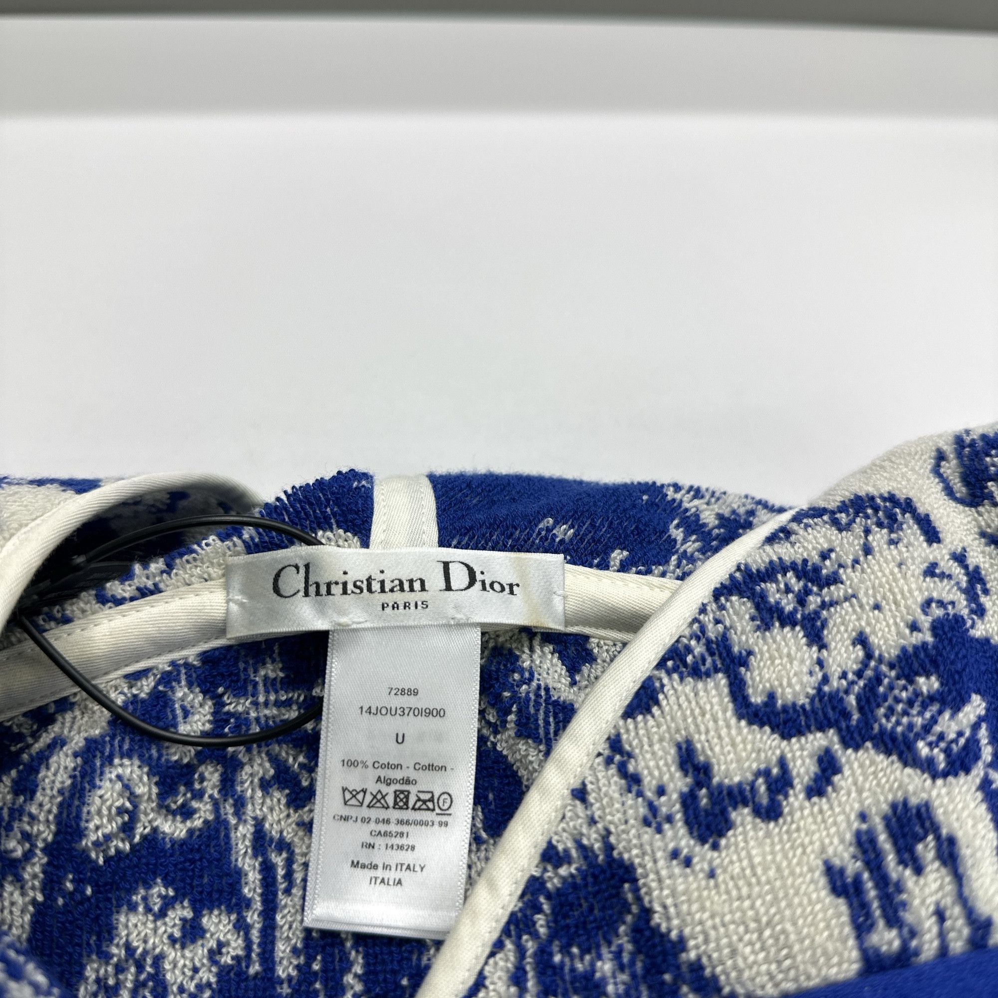 Dior Christian Dior Toile de Jouy Hooded Poncho One Size Size ONE SIZE - 3 Thumbnail