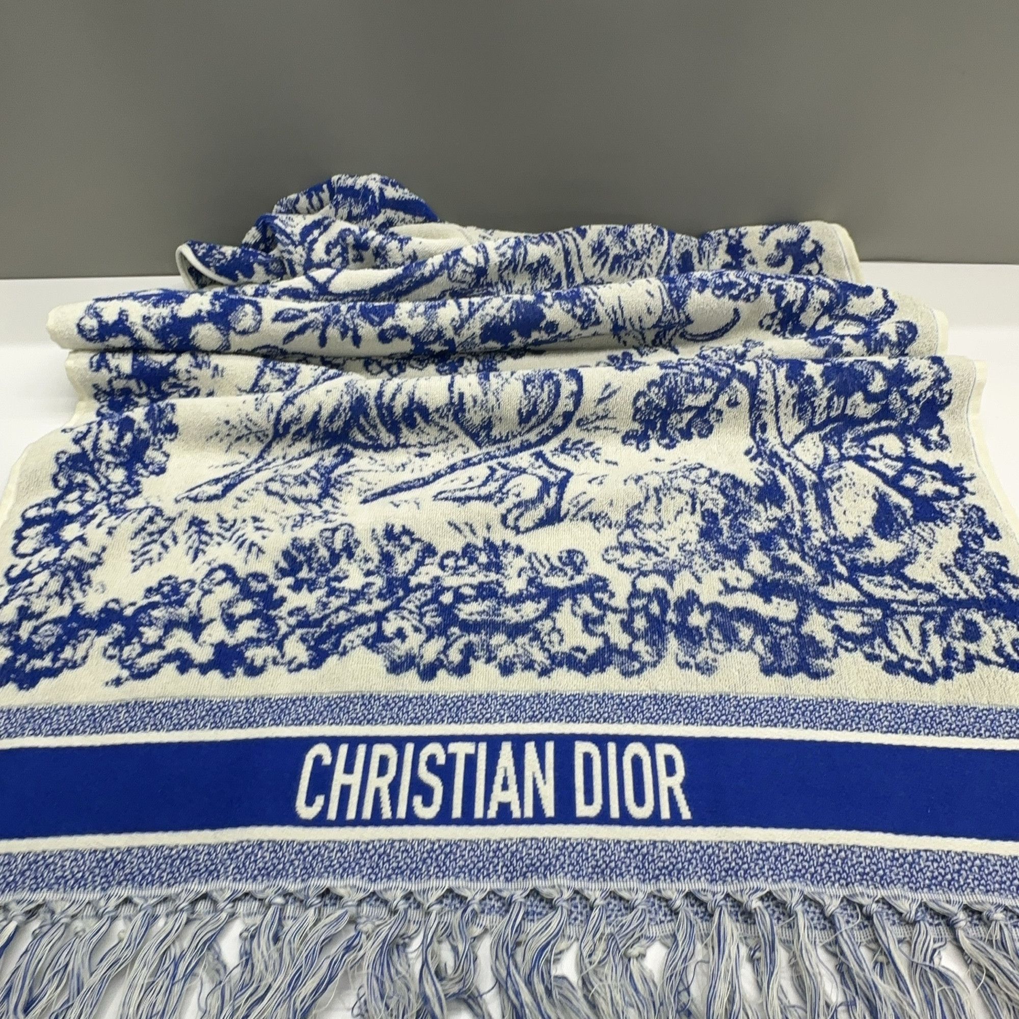 Dior Christian Dior Toile de Jouy Hooded Poncho One Size Size ONE SIZE - 9 Thumbnail