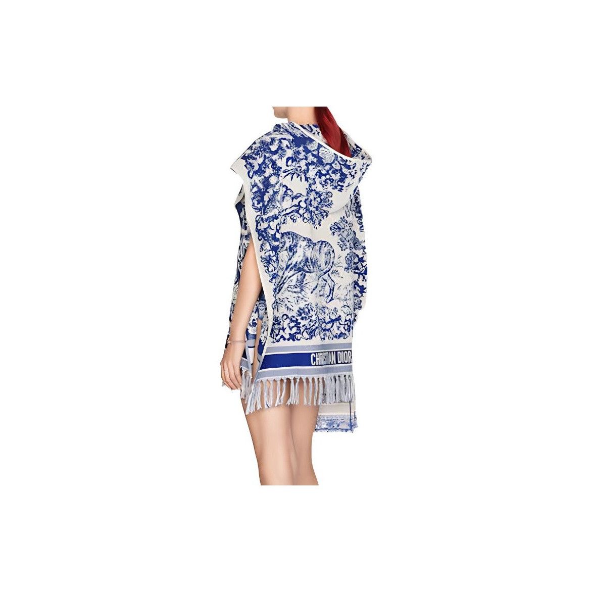 Dior Christian Dior Toile de Jouy Hooded Poncho One Size Size ONE SIZE - 12 Thumbnail