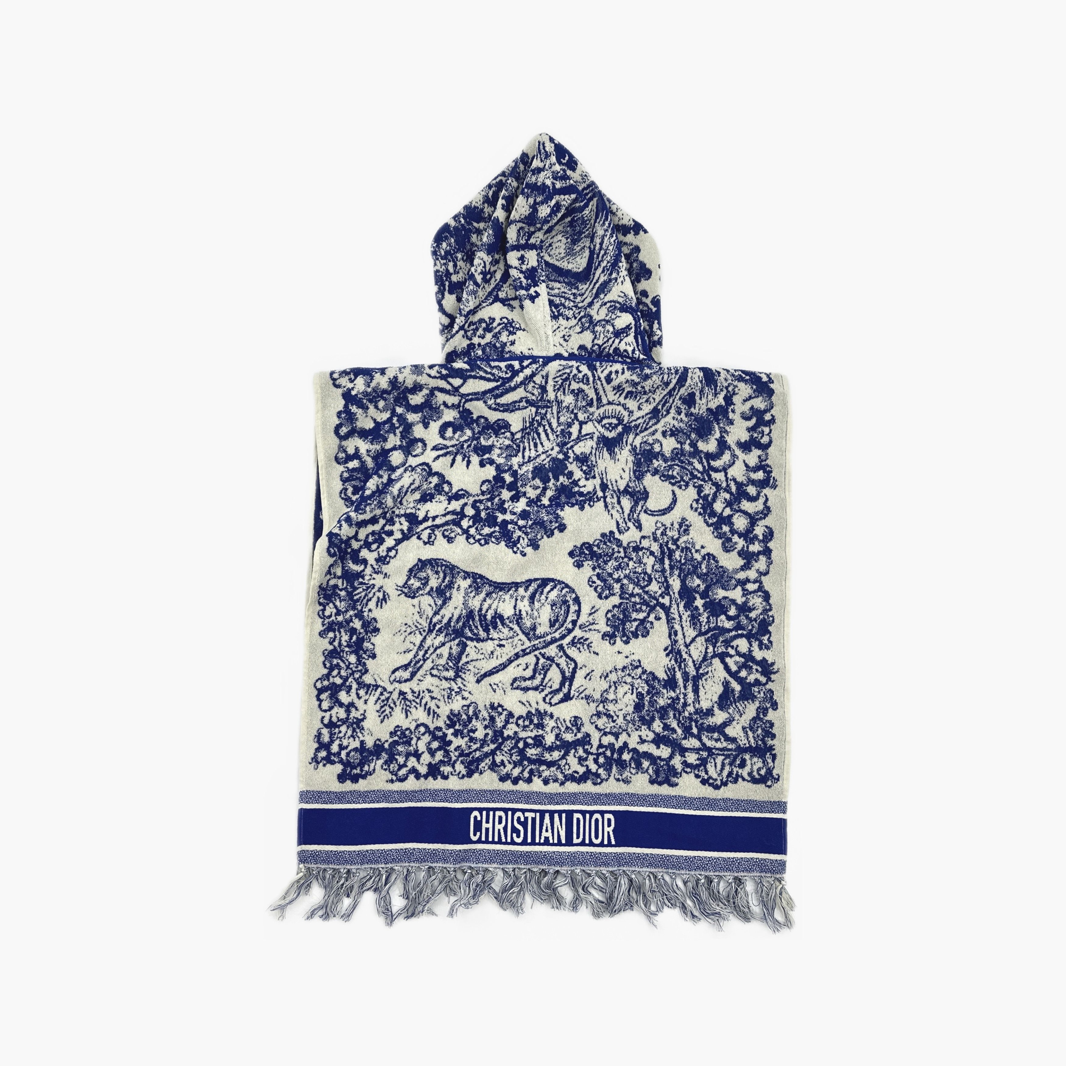 Dior Christian Dior Toile de Jouy Hooded Poncho One Size Size ONE SIZE - 2 Thumbnail