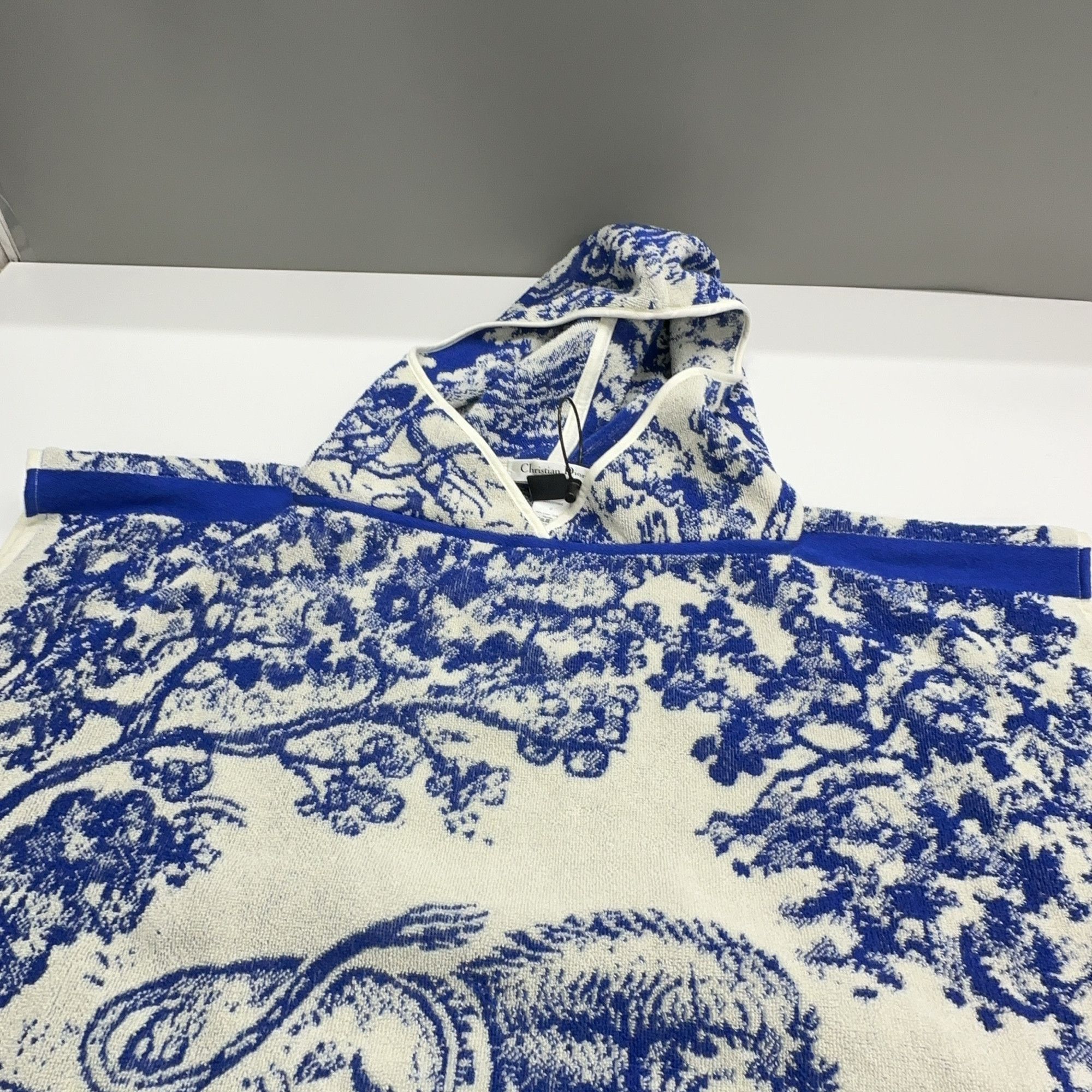 Dior Christian Dior Toile de Jouy Hooded Poncho One Size Size ONE SIZE - 8 Thumbnail