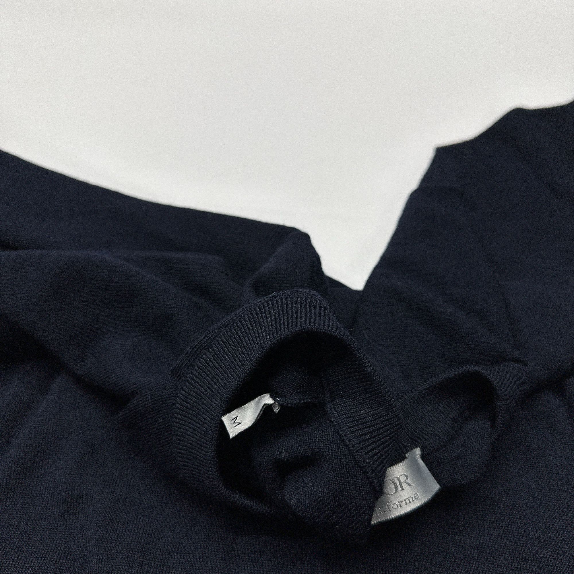 Dior Dior Uniforme Wool Crewneck Sweater Size M Size US M / EU 48-50 / 2 - 4 Thumbnail