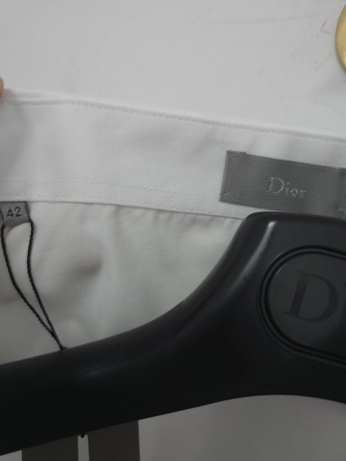 Dior Dior Embroidered Collar Cotton Shirt Size L Size US XS / EU 42 / 0 - 3 Thumbnail