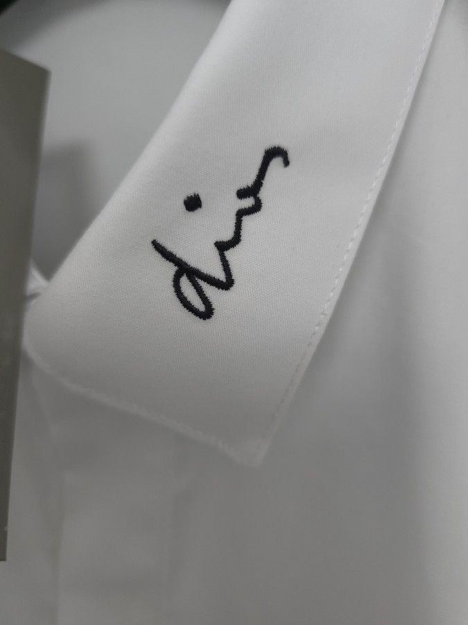 Dior Dior Embroidered Collar Cotton Shirt Size L Size US XS / EU 42 / 0 - 5 Thumbnail